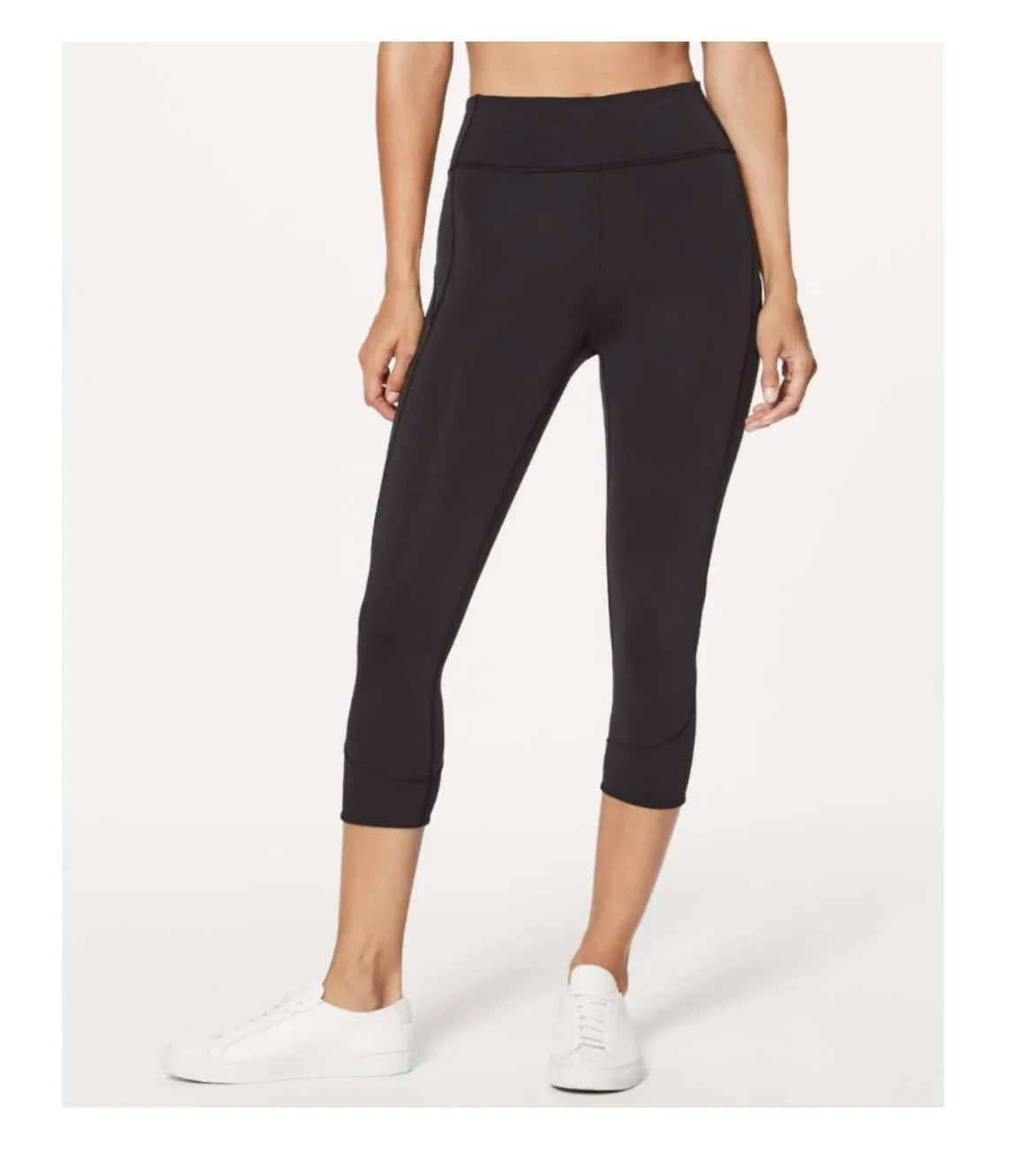 Product image for 27. Lululemon In Movement Crop Everlux 19" Black Leggings 8