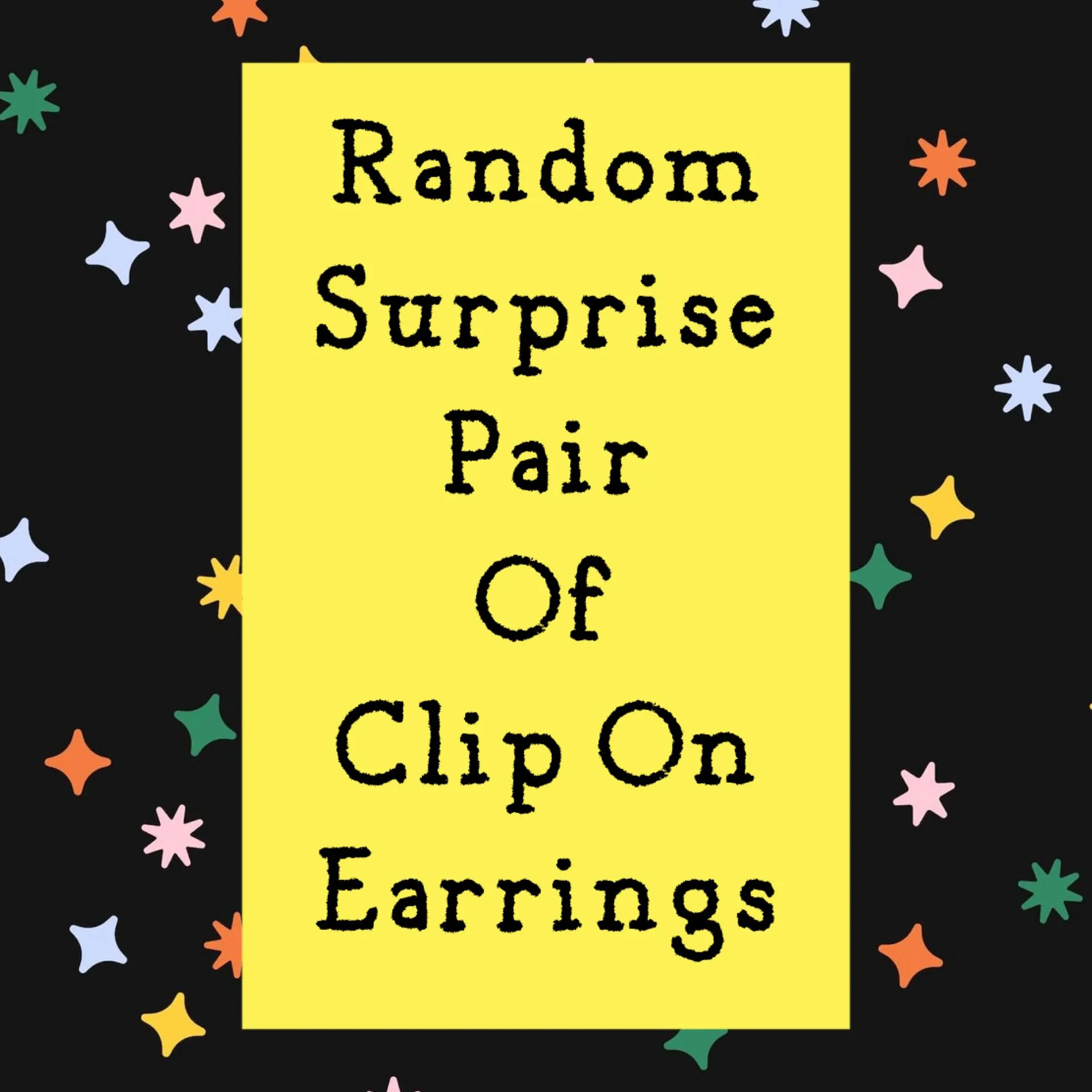Product image for Random surprise pair of clip on earrings