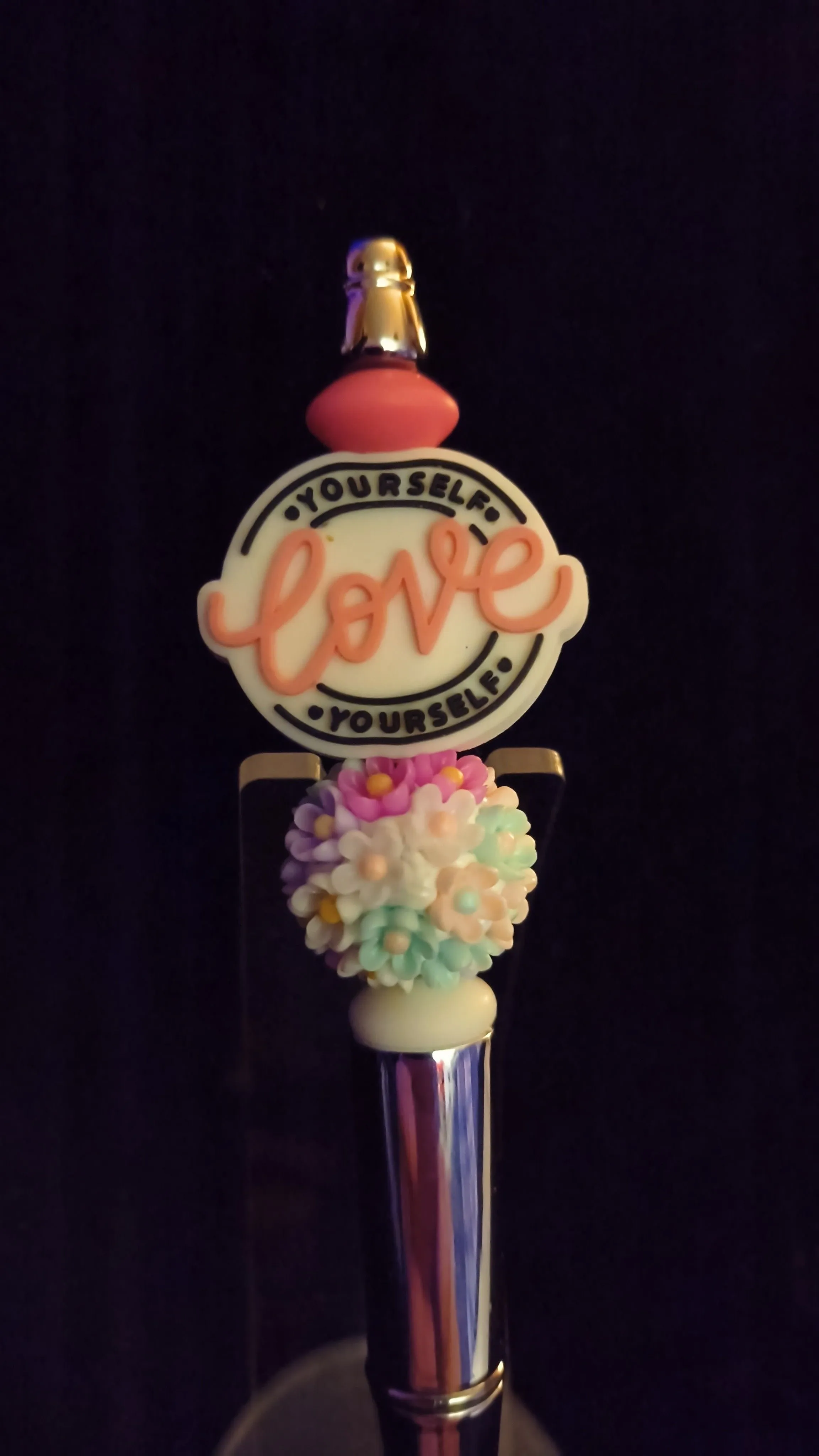 Product image for Beadable Pens - Chrome Love Yourself Bouquet #395
