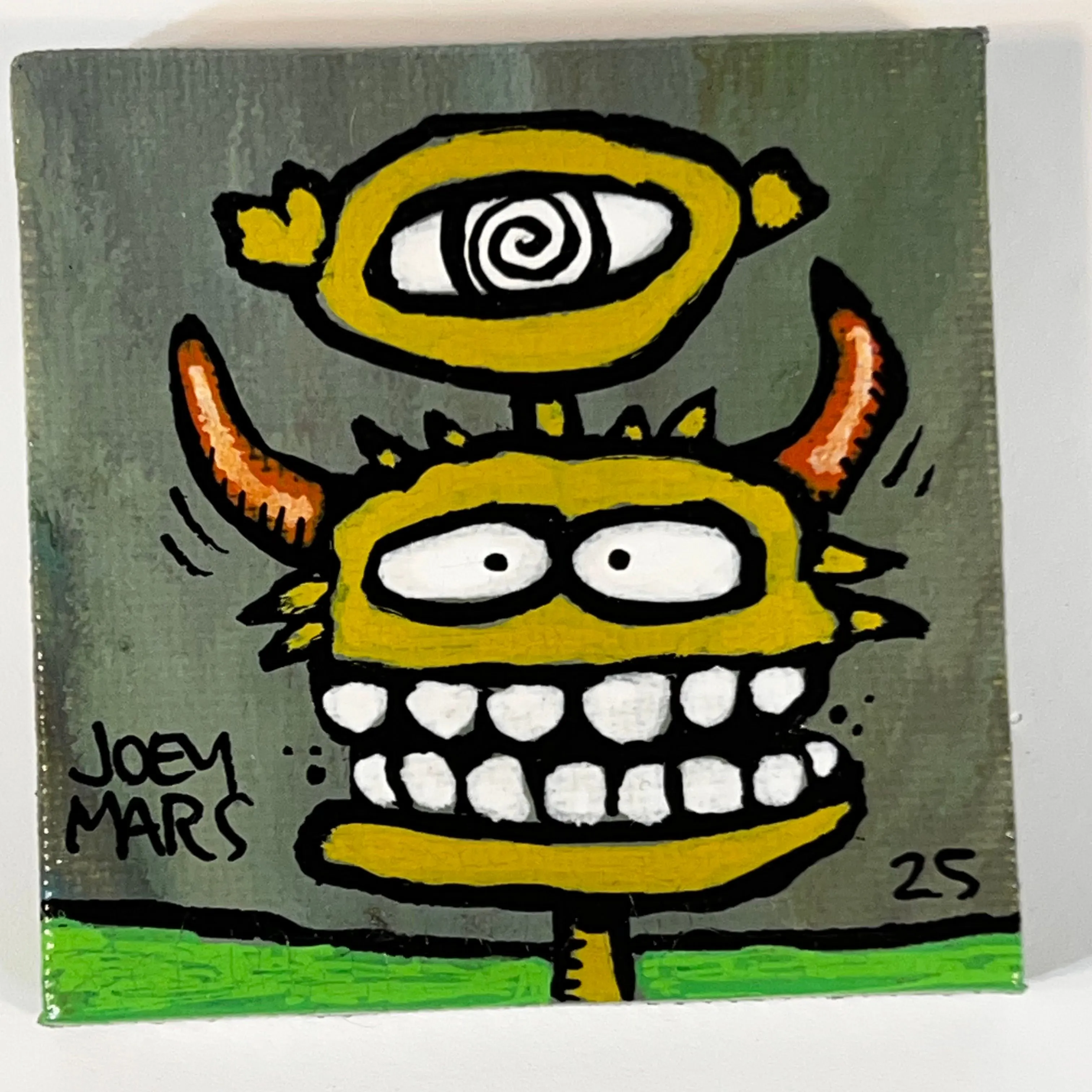Product image for 23spe 2x2" original painting by Joey Mars