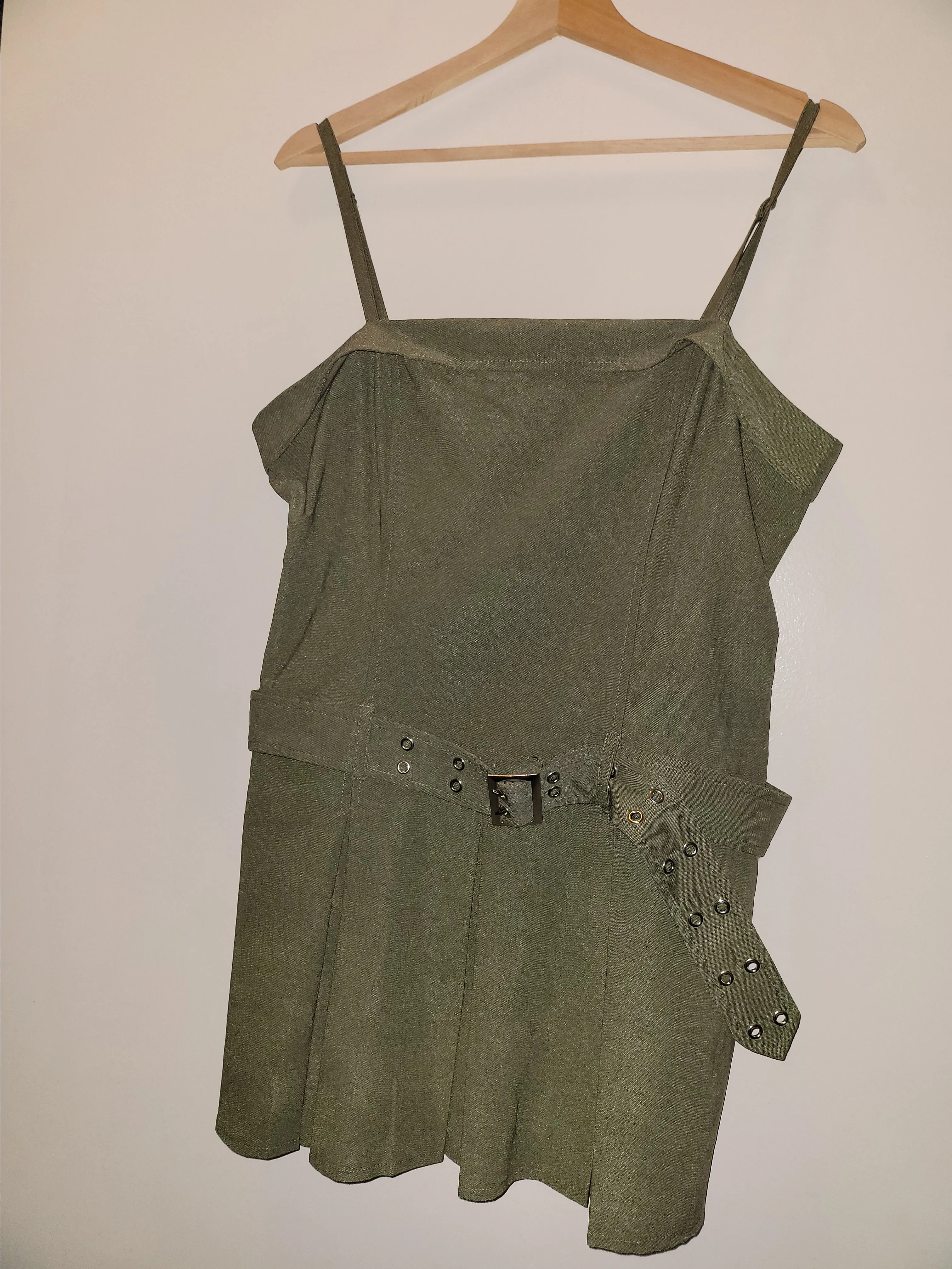 green dress dolls kill Womens Sexy Chiffon Mini Dress With Bell Sleeves Sugar Thrillz