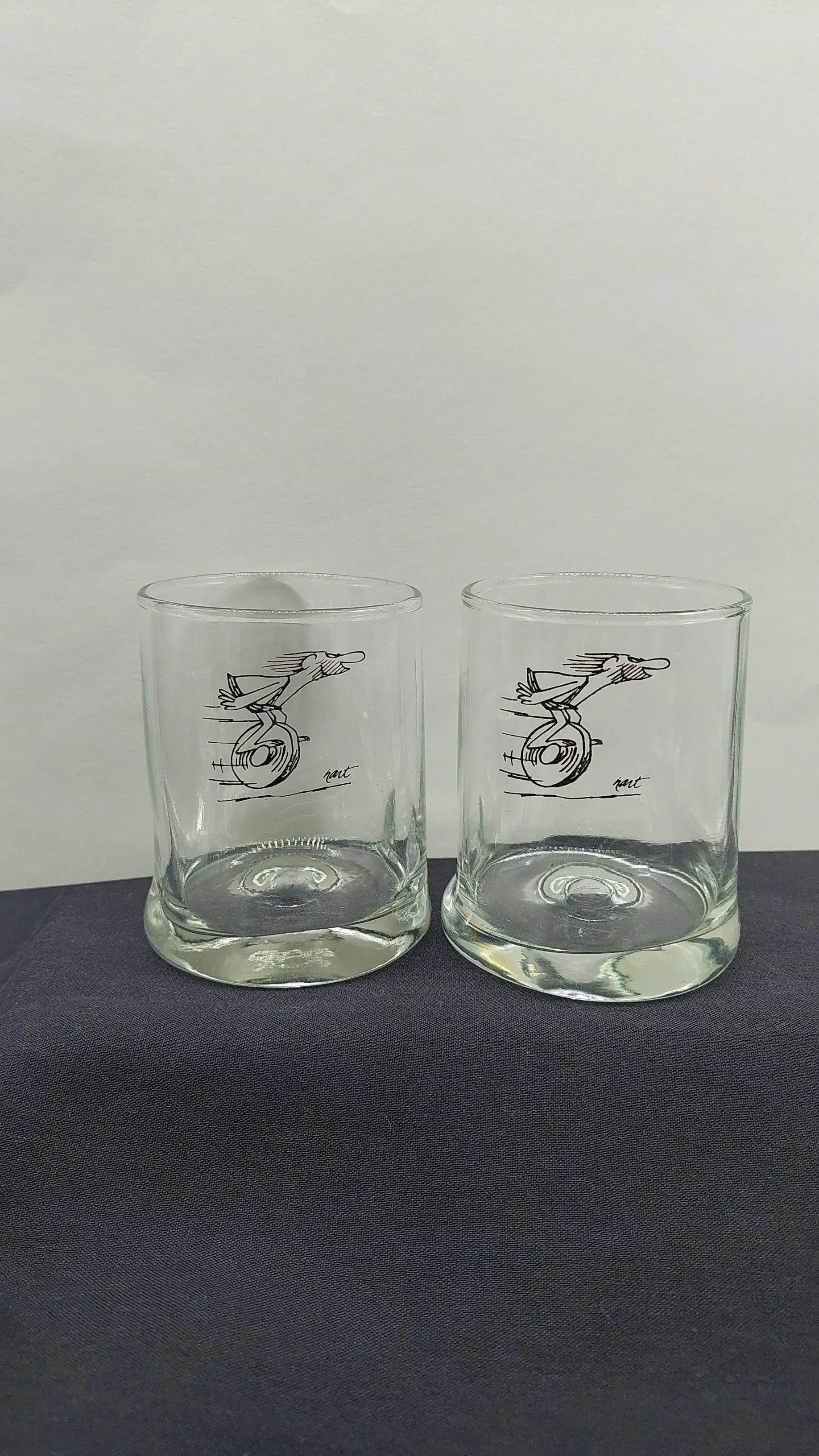Product image for 2498 BC Comic 2 Caveman Rocks Glass 4" Tall READ