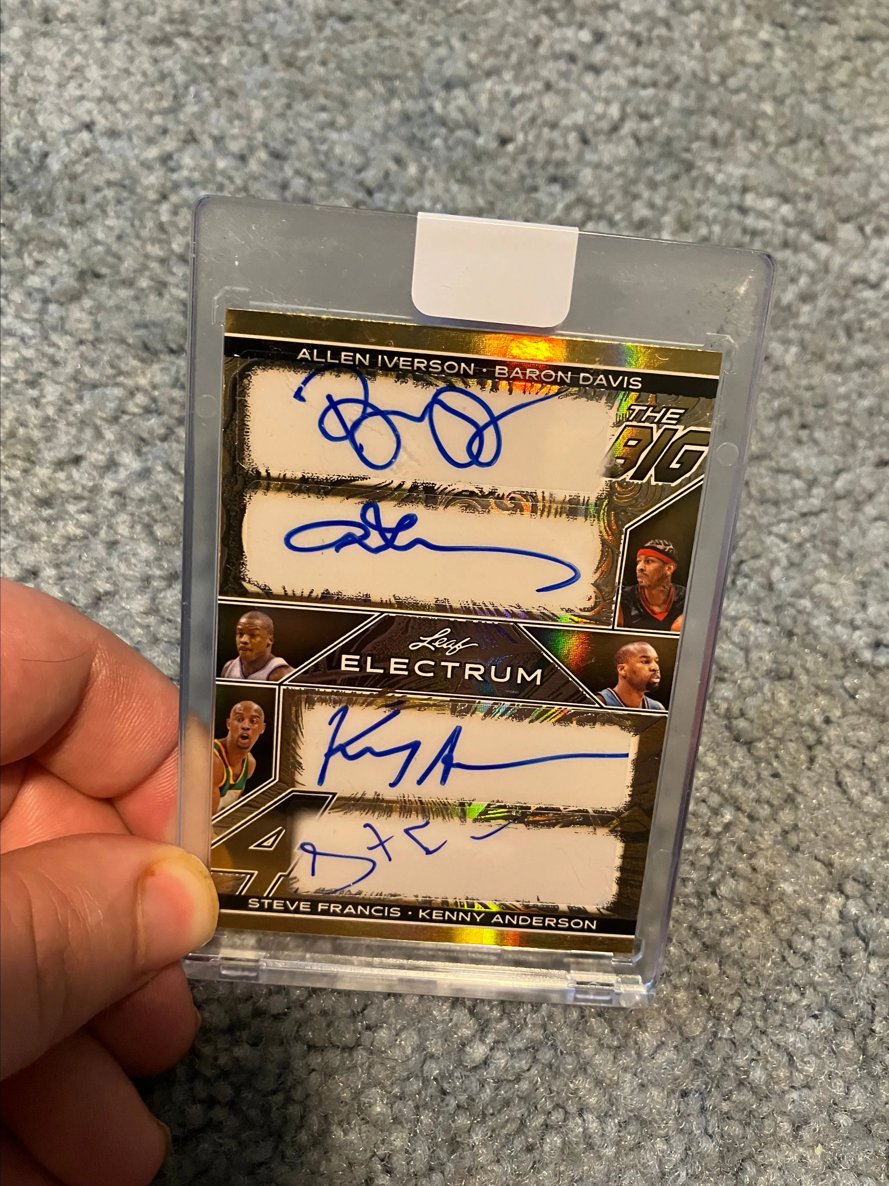 Product image for iverson davis francis anderson gold superfractor 1/1 auto