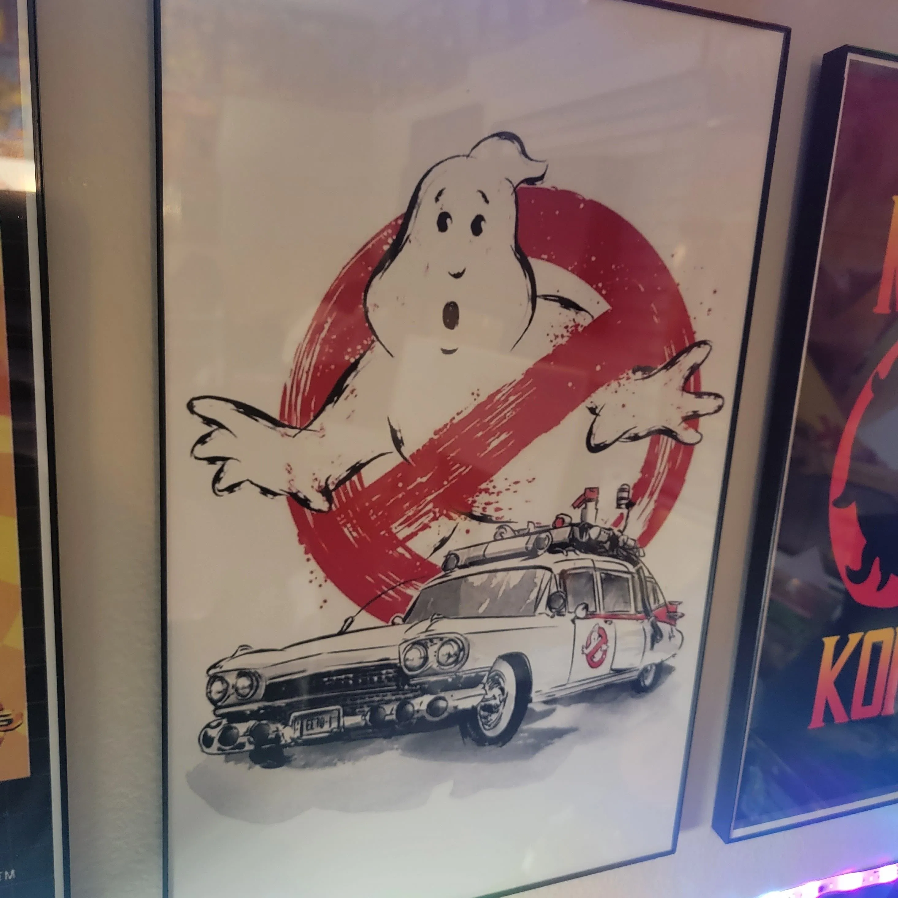 Product image for Ghostbusters logo and car jumbo 11x17 custom art