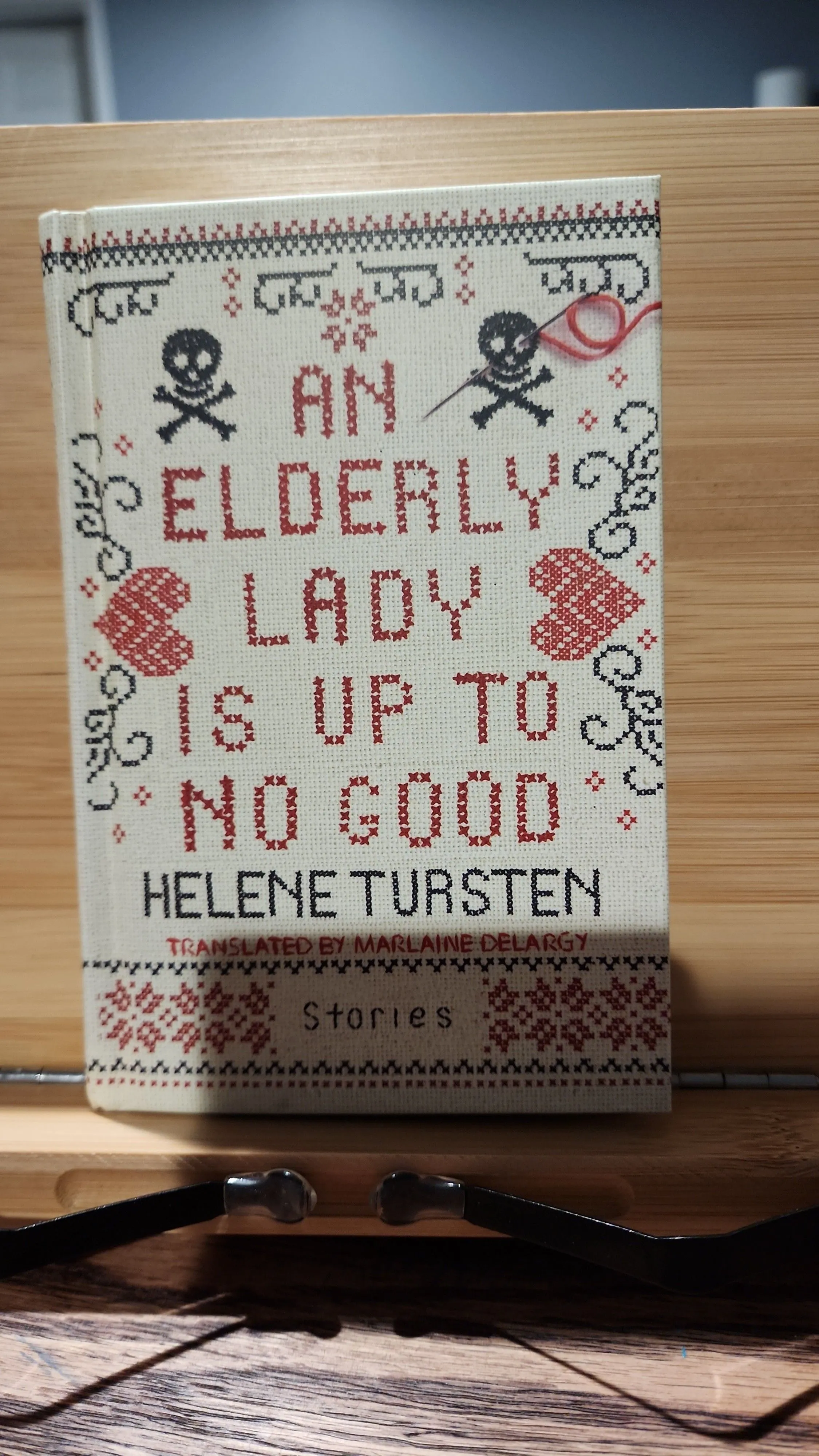 Product image for an elderly lady is op to no good 