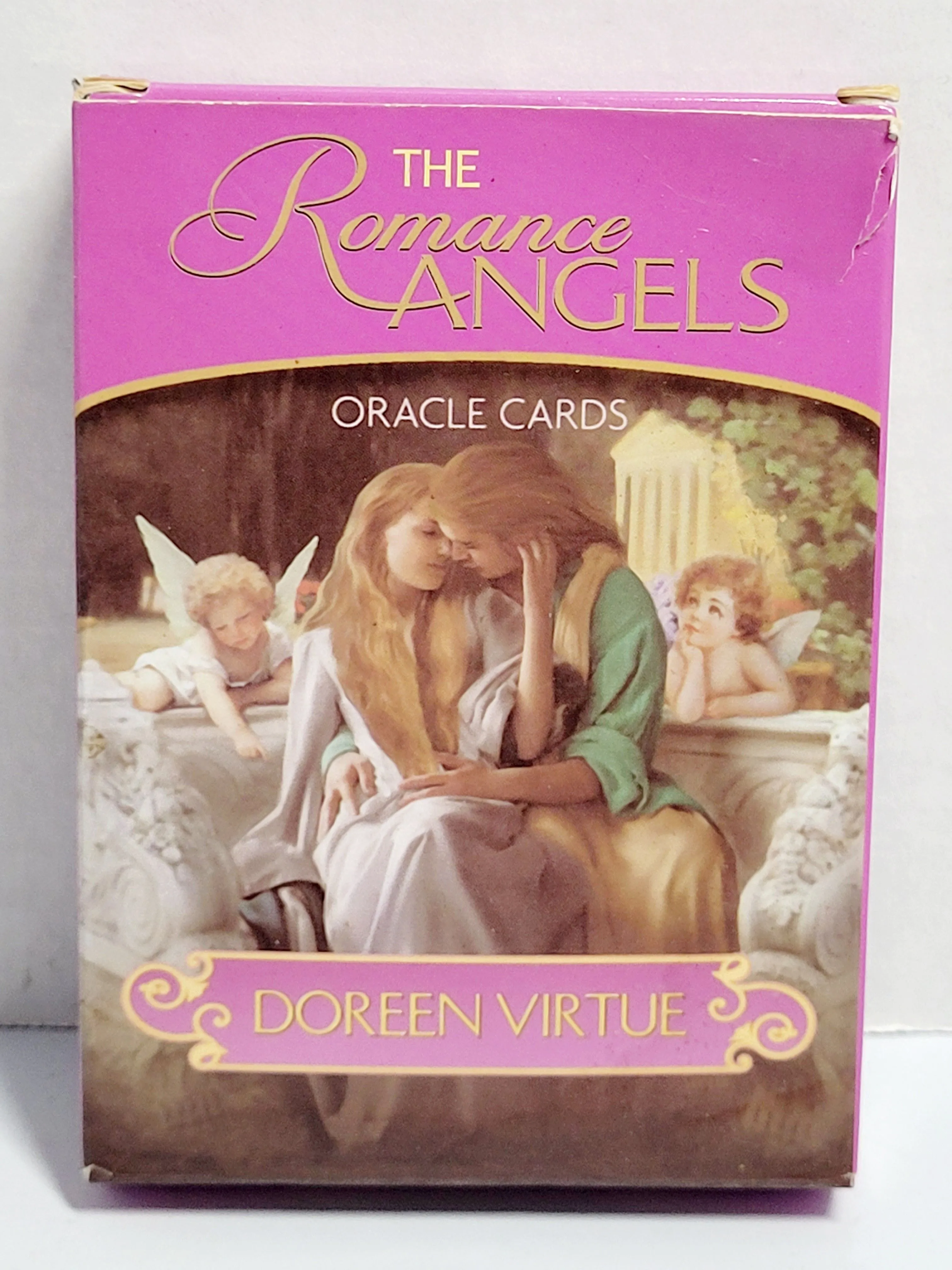 Product image for 2012 The Romance Angels Oracle Cards Doreen Virtue 44 Card Deck Box Wear & Tear No Guidebook include