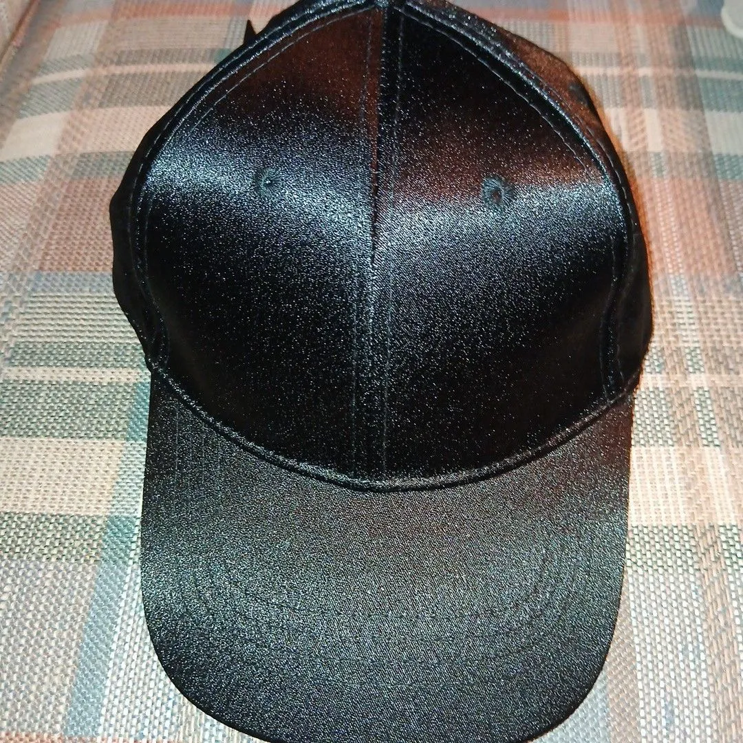 Product image for Solid black glossy hat