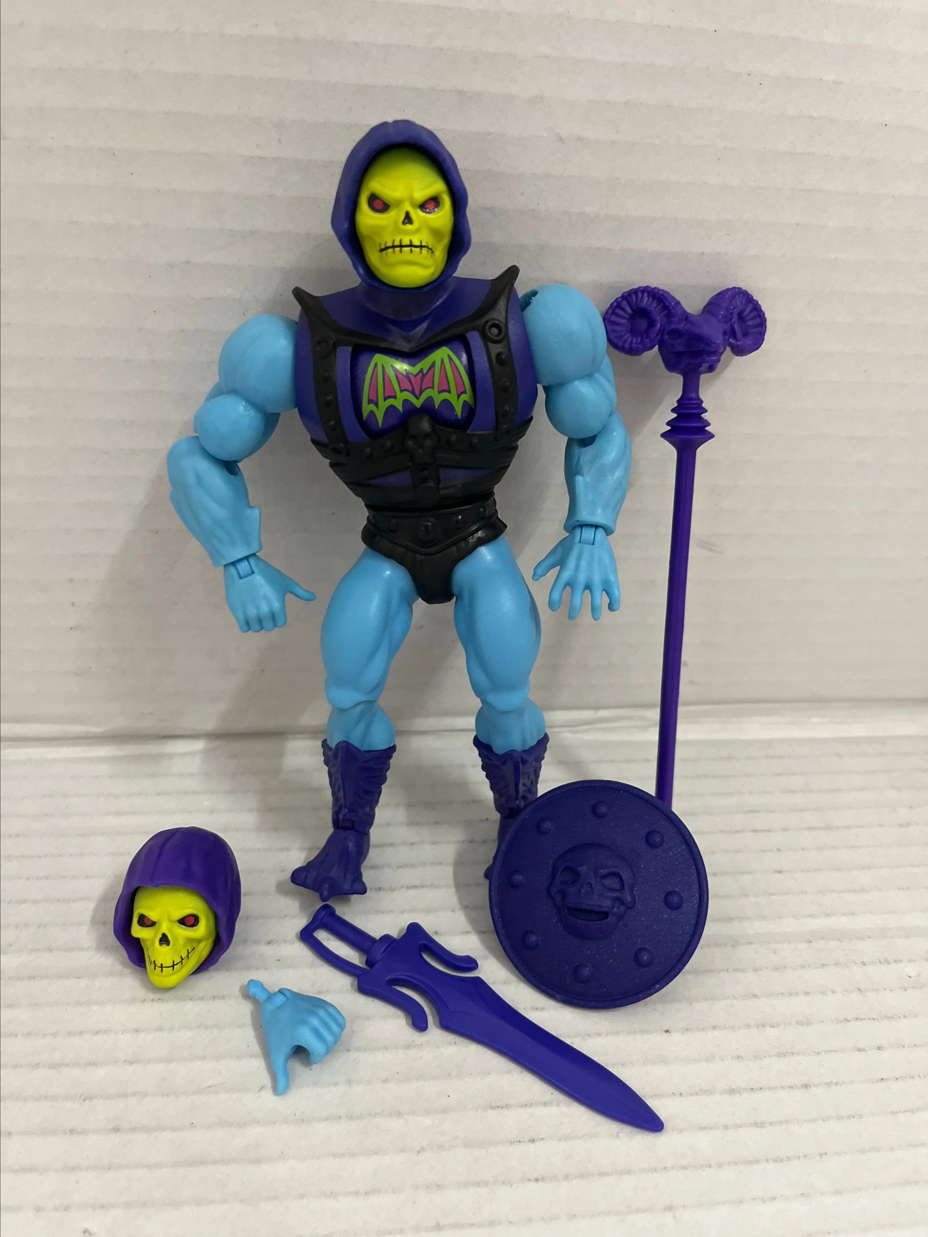 Product image for Mattel Masters of the Universe Origins Battle Armor Skeletor Figure Complete