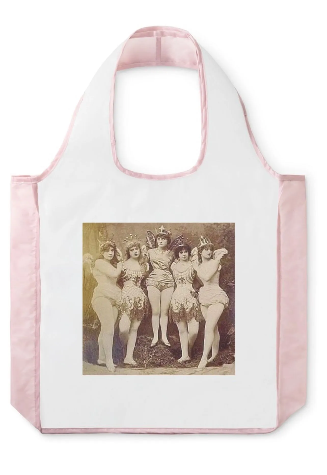 Product image for BIN* Blush with Victorian Faeries Parachute Shopping Bag