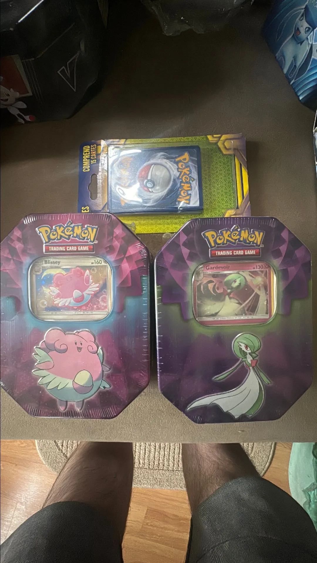 Product image for Blissey + gardevoir 2019 3 pack + foil cards sealed + sealed 15 card 2020 mystery pack