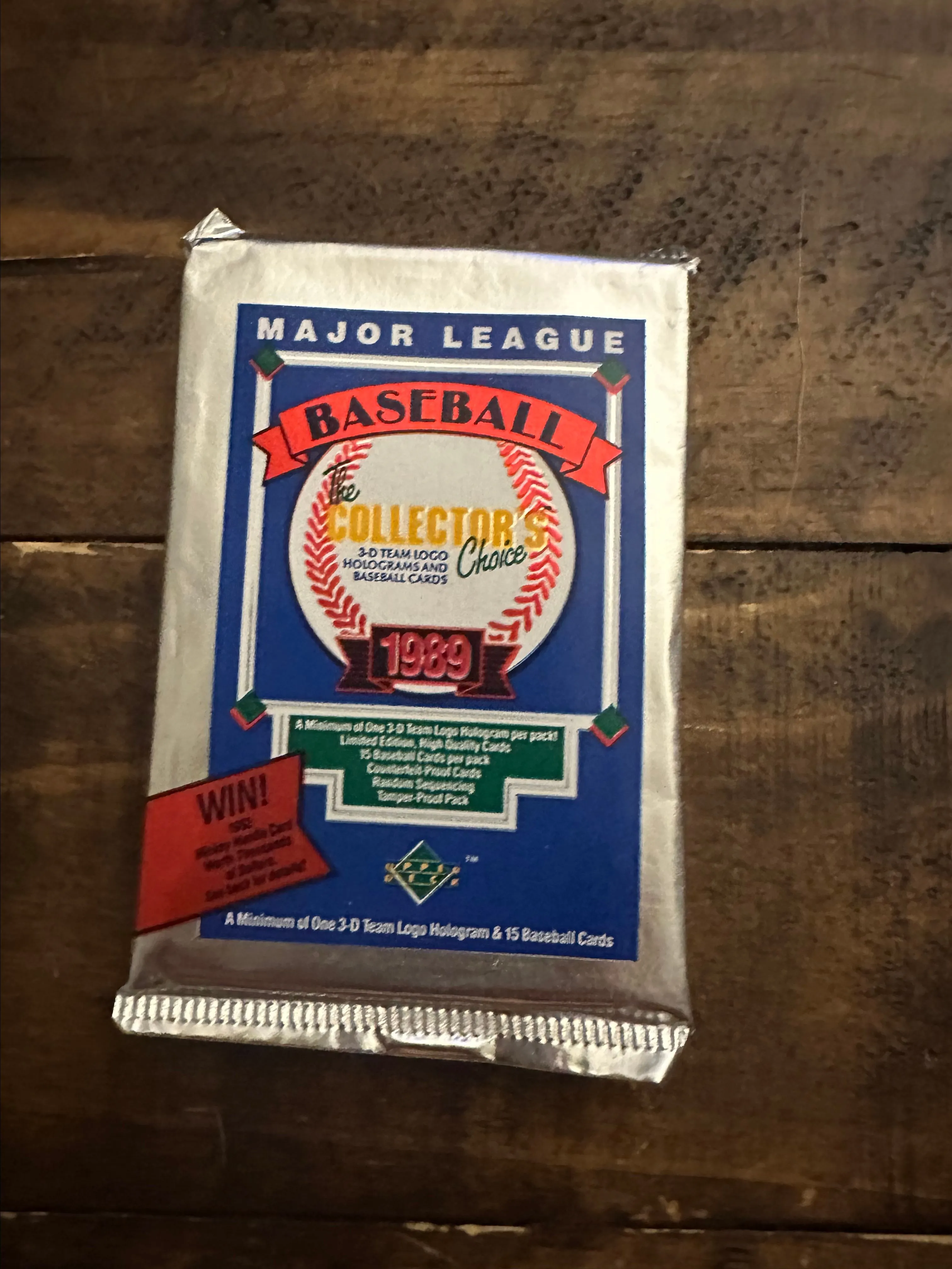 Product image for 1989 Upperdeck MLB pack 