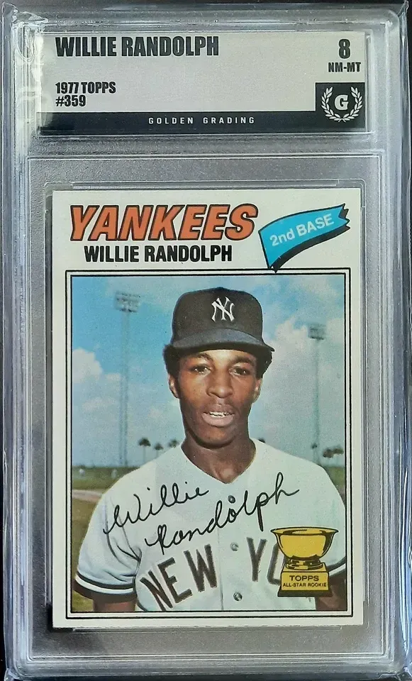 Product image for Willie Randolph 1977 Topps #359 All-Star Rookie Cup Golden Grading (GG) 8 NM-MT