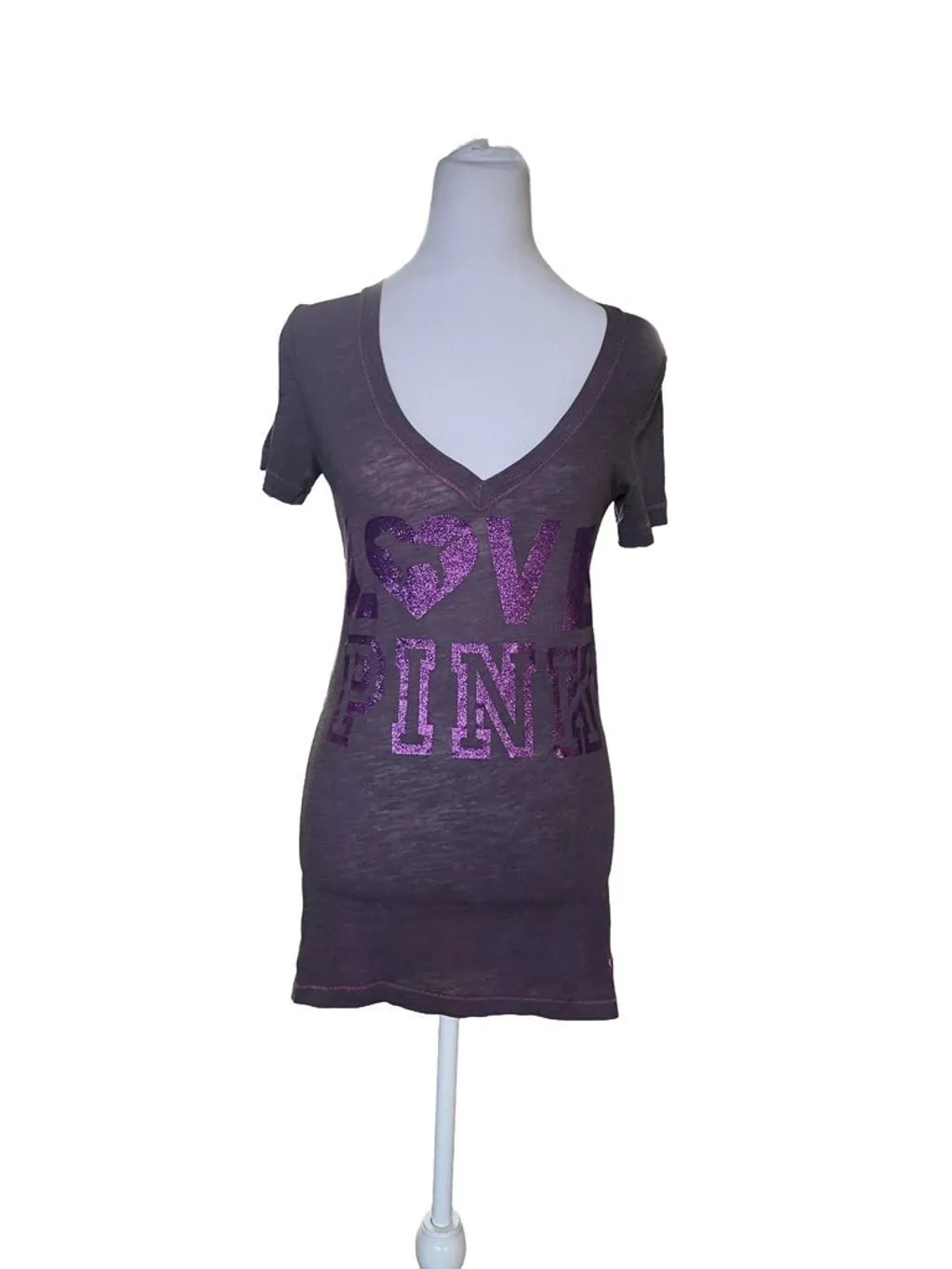 Product image for Women's PINK by Victoria's Secret T-Shirt - XS - purple