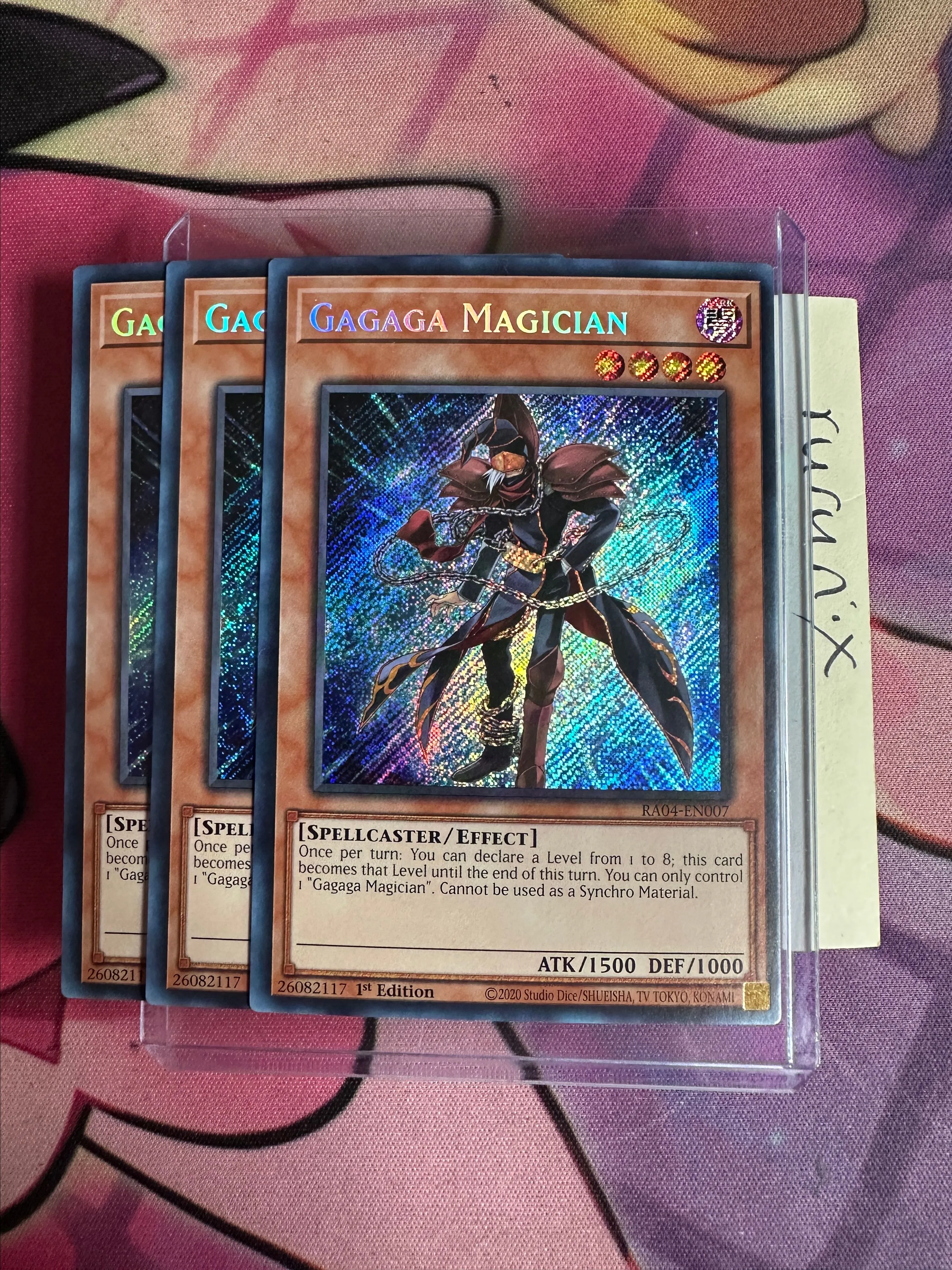 3x Yugioh Gagaga Magician RA04-EN007 Secret Rare - Quarter Century Stampede   Whatnot: Shop, Sell, Connect