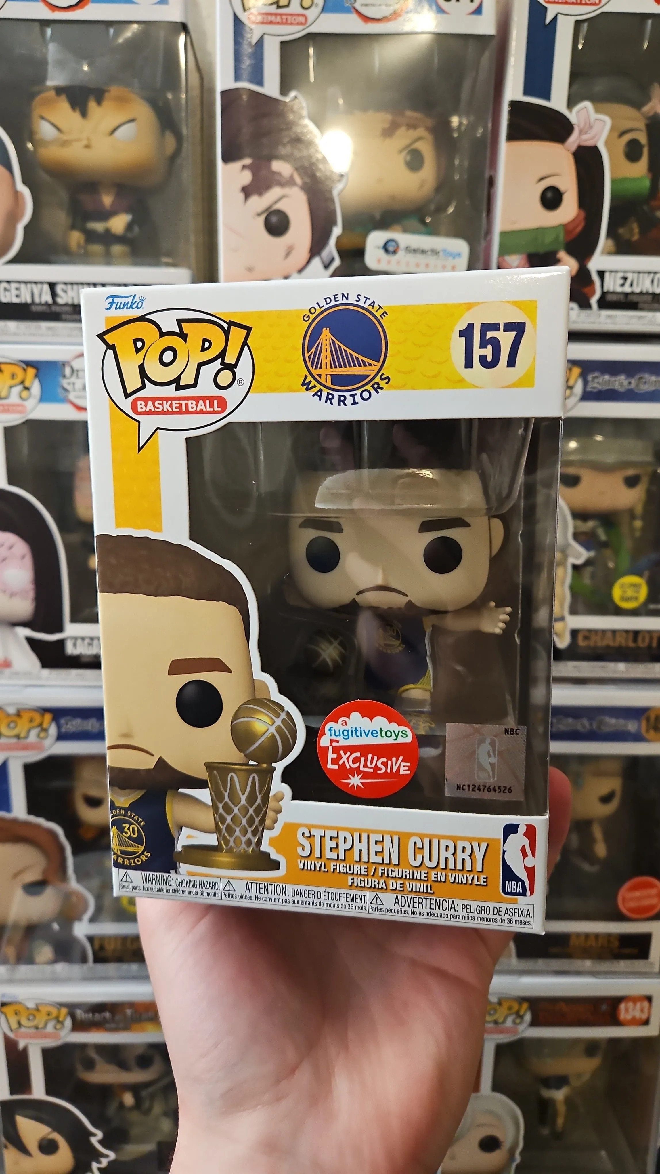 Product image for Stephen Curry W/Trophy Fugitive Toys