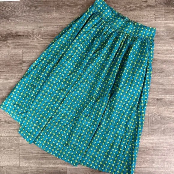 Product image for Sundance Catalog Wild Impressions A Line Skirt Green Blue Abstract Size PXL