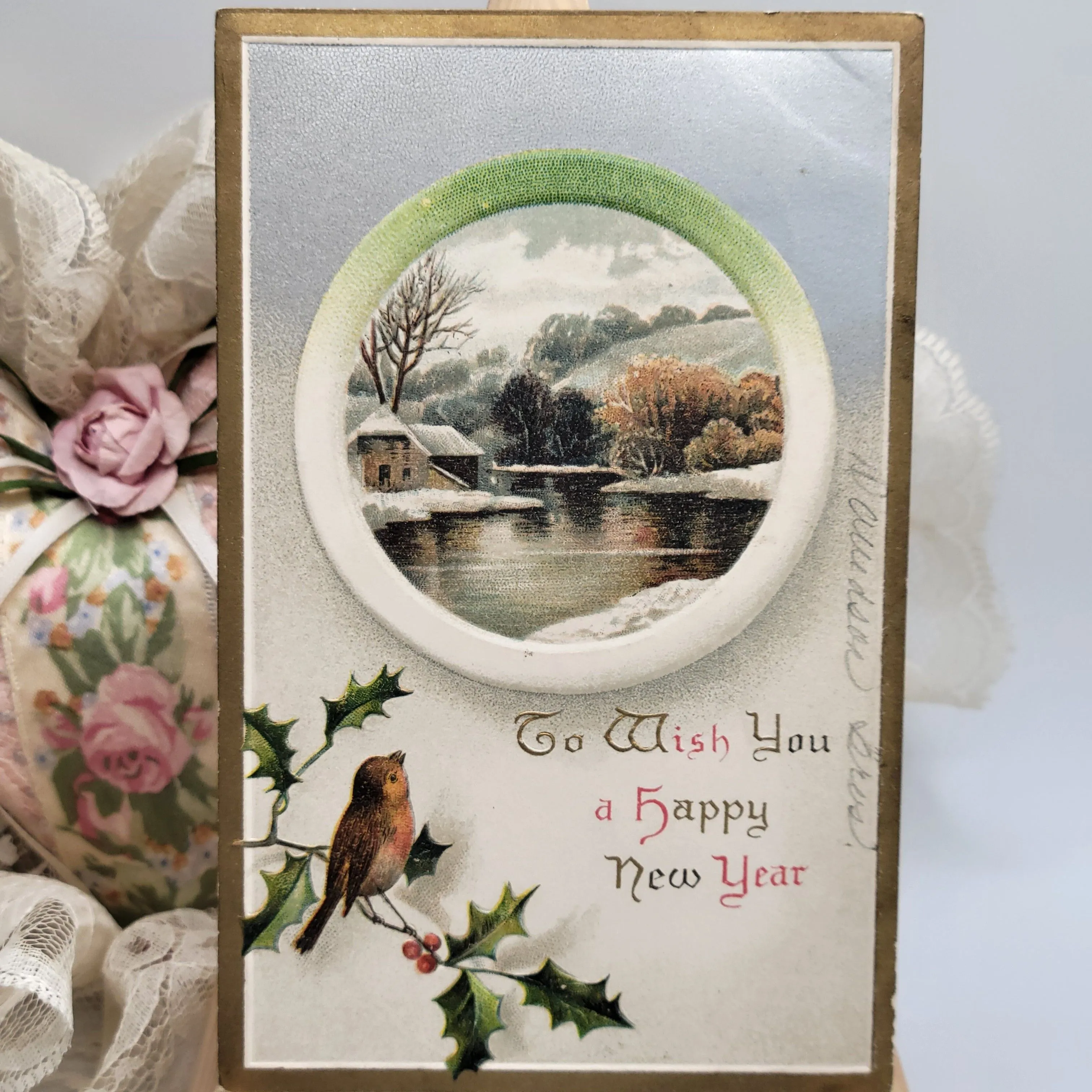 Product image for Early 1900's Vintage New Years Postcard
