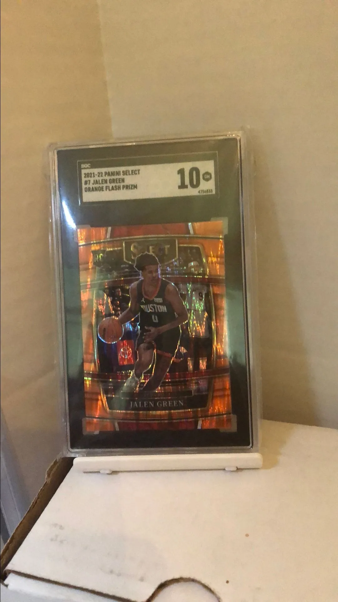 Product image for Jalen Green 2021-22 Select Rookie Orange Flash