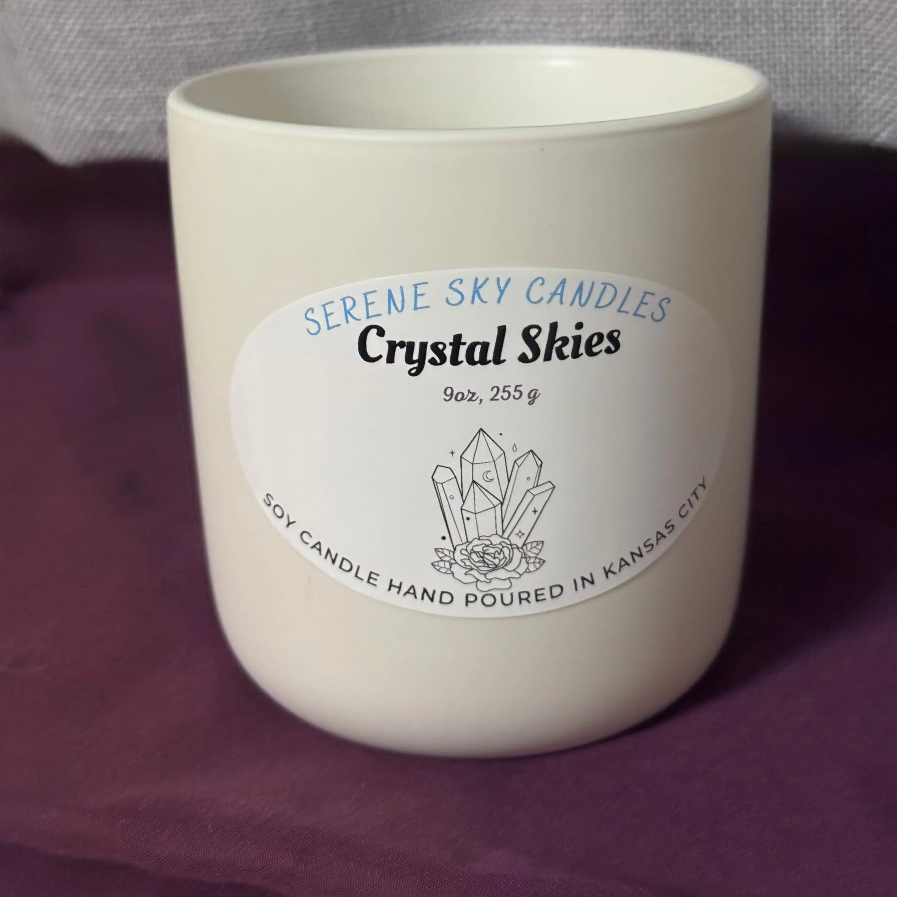 Product image for "Crystal Skies" Candle: Cream