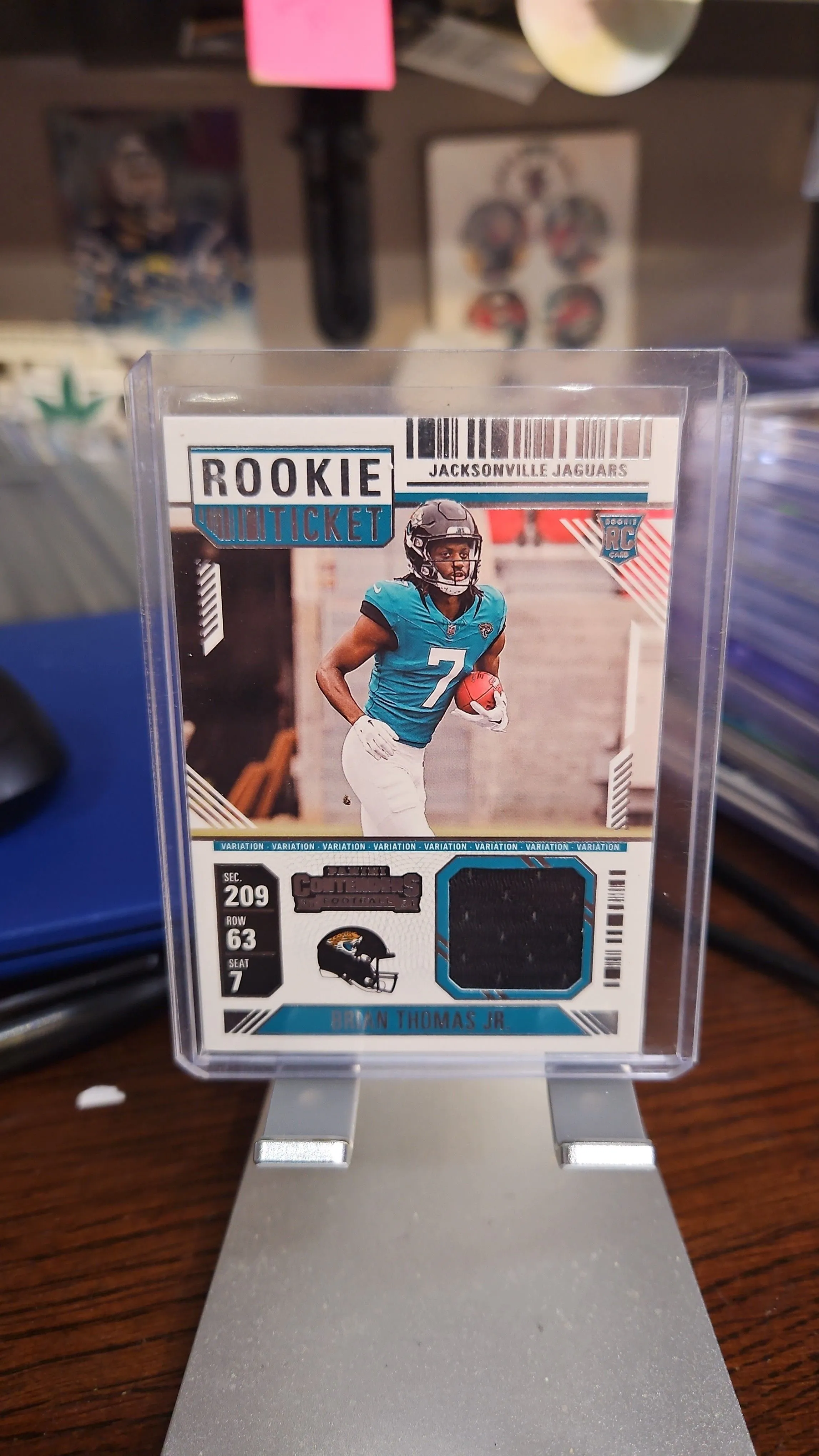 Product image for Brian Thomas Jr...Rookie Patch..2024 Contenders Rookie Ticket...Jaguars