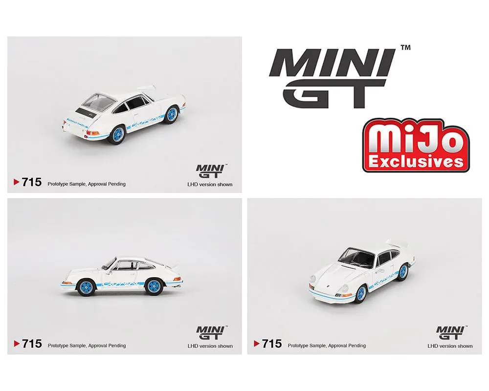 Product image for Mini Gt Porsche 911 Carrera RS 2.7 (White w/blue livery)