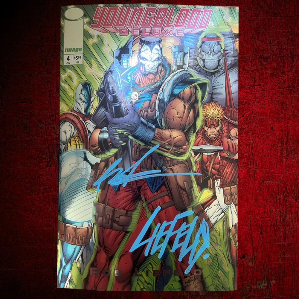 Product image for Youngblood Deluxe #4 FOIL VARIANT (SIGNED) + CHISEL
