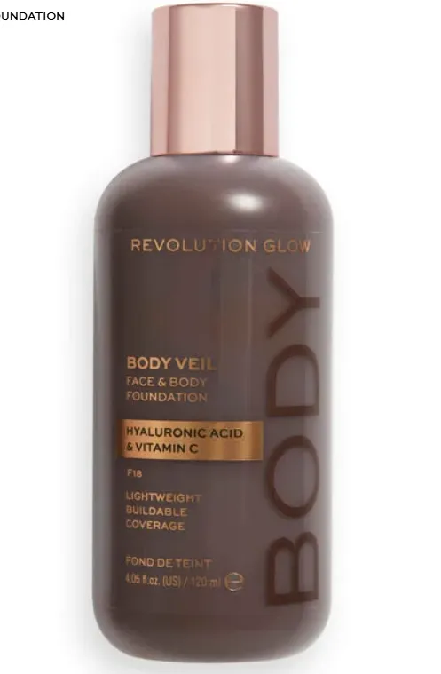 Product image for BIN - Revolution Body Veil Face & Body Foundation F18