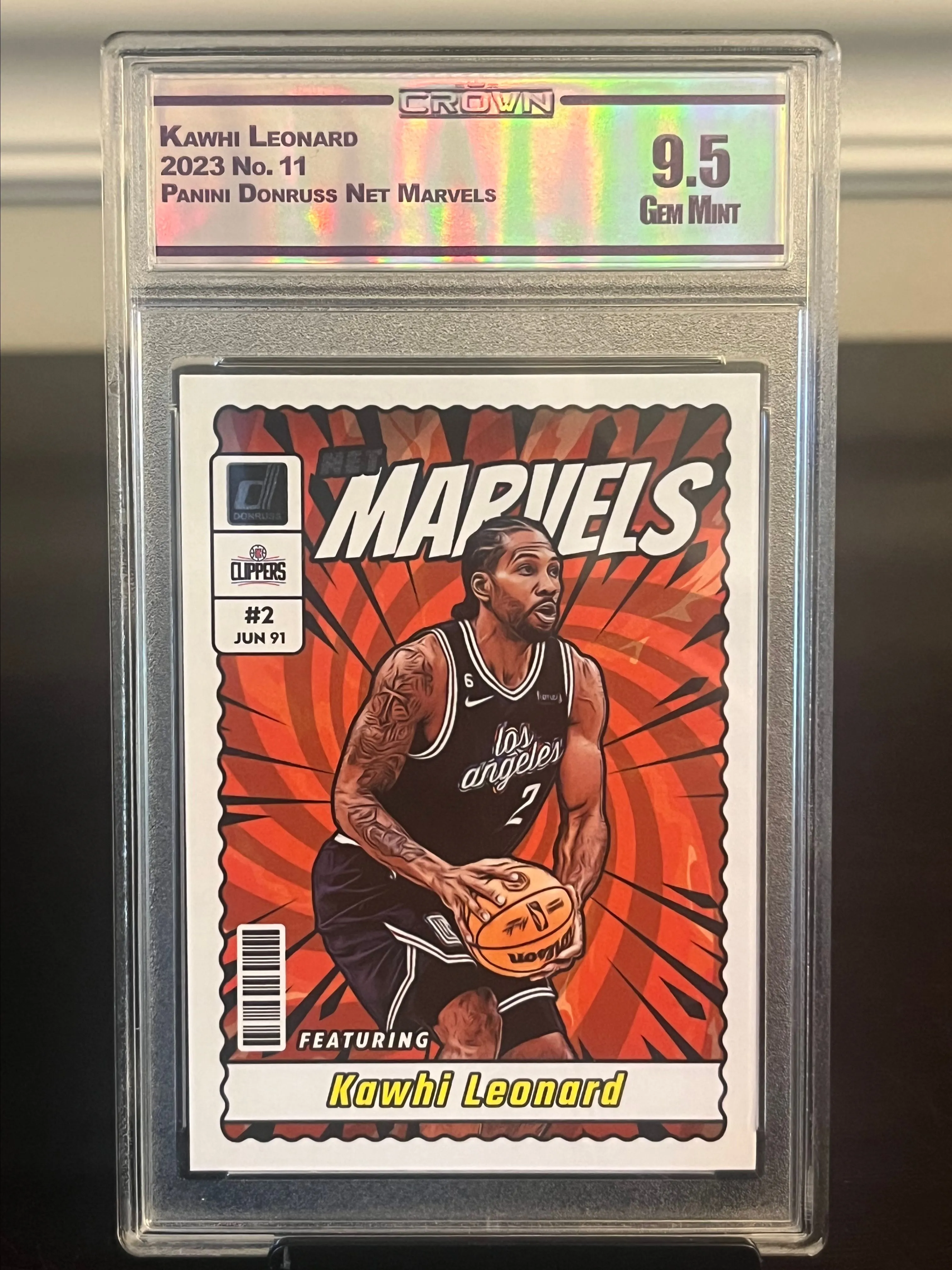 Product image for 2023 Kawhi Leonard Net Marvels - Gem Mint 9.5