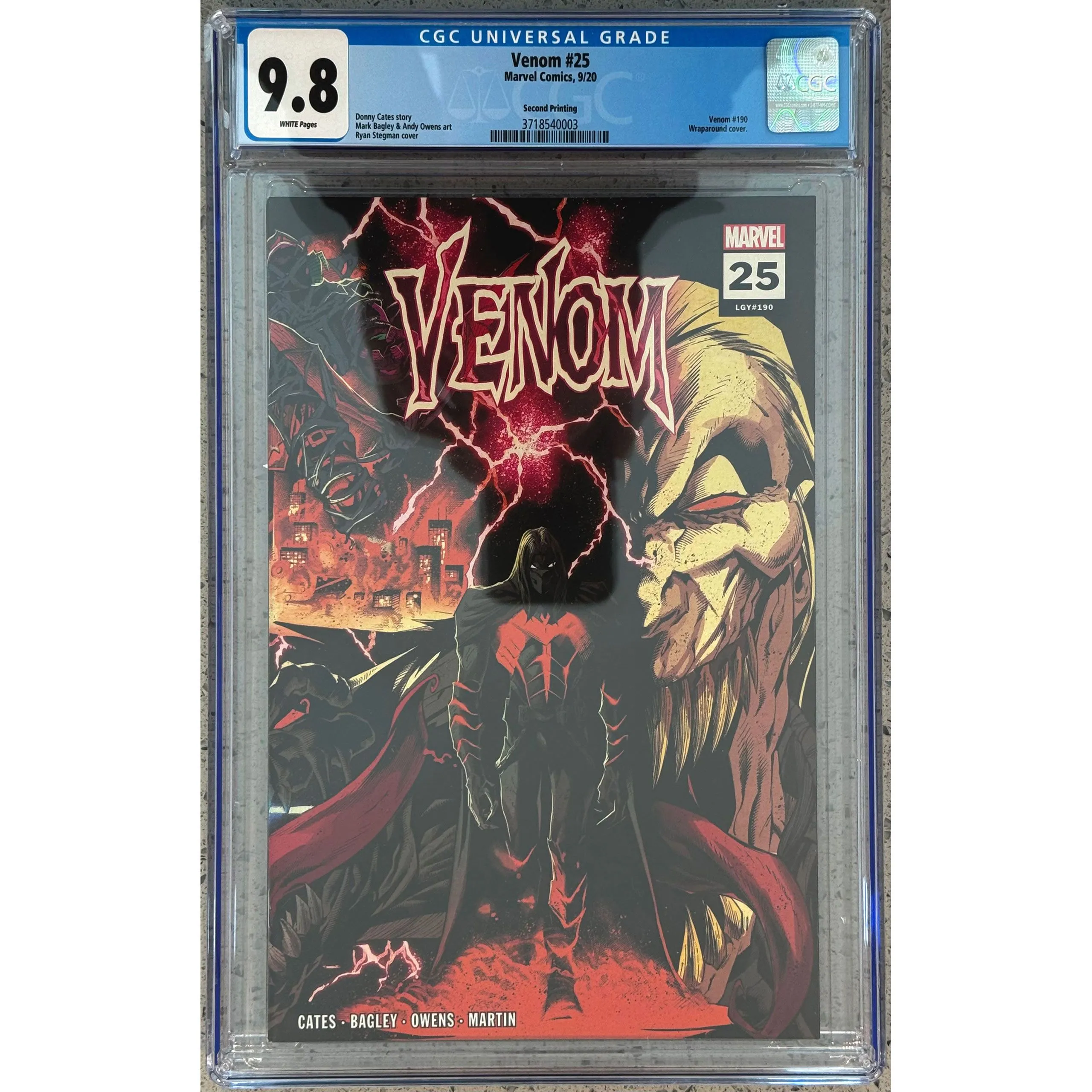 Product image for Venom (2018) #025 CGC 9.8 | 2nd Print | Wraparound Cover | 1st cameo Codex | 1st cameo Virus