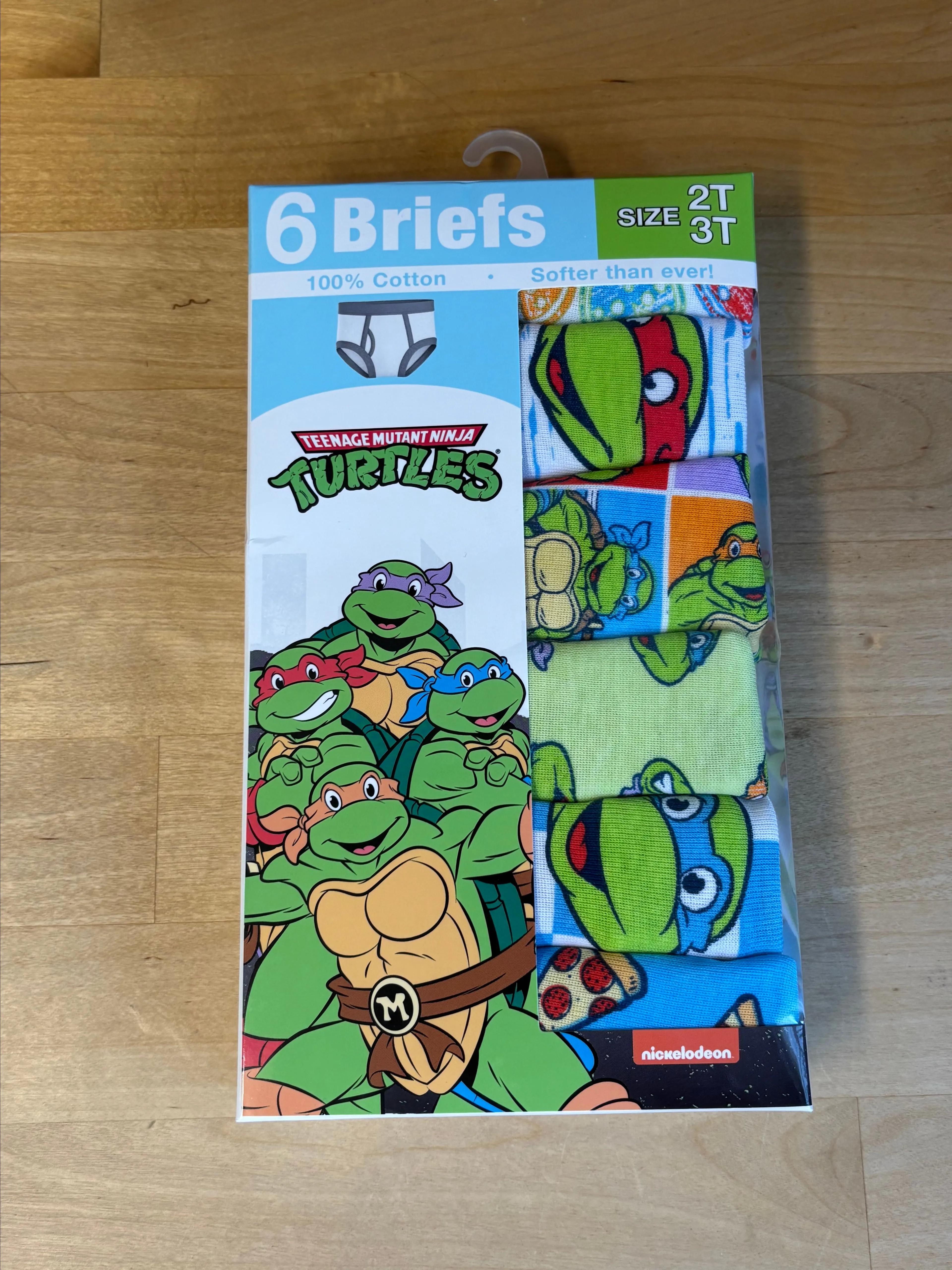 Product image for 6 pk of Children's Teenage Mutant Ninja Turtles Cotton Briefs