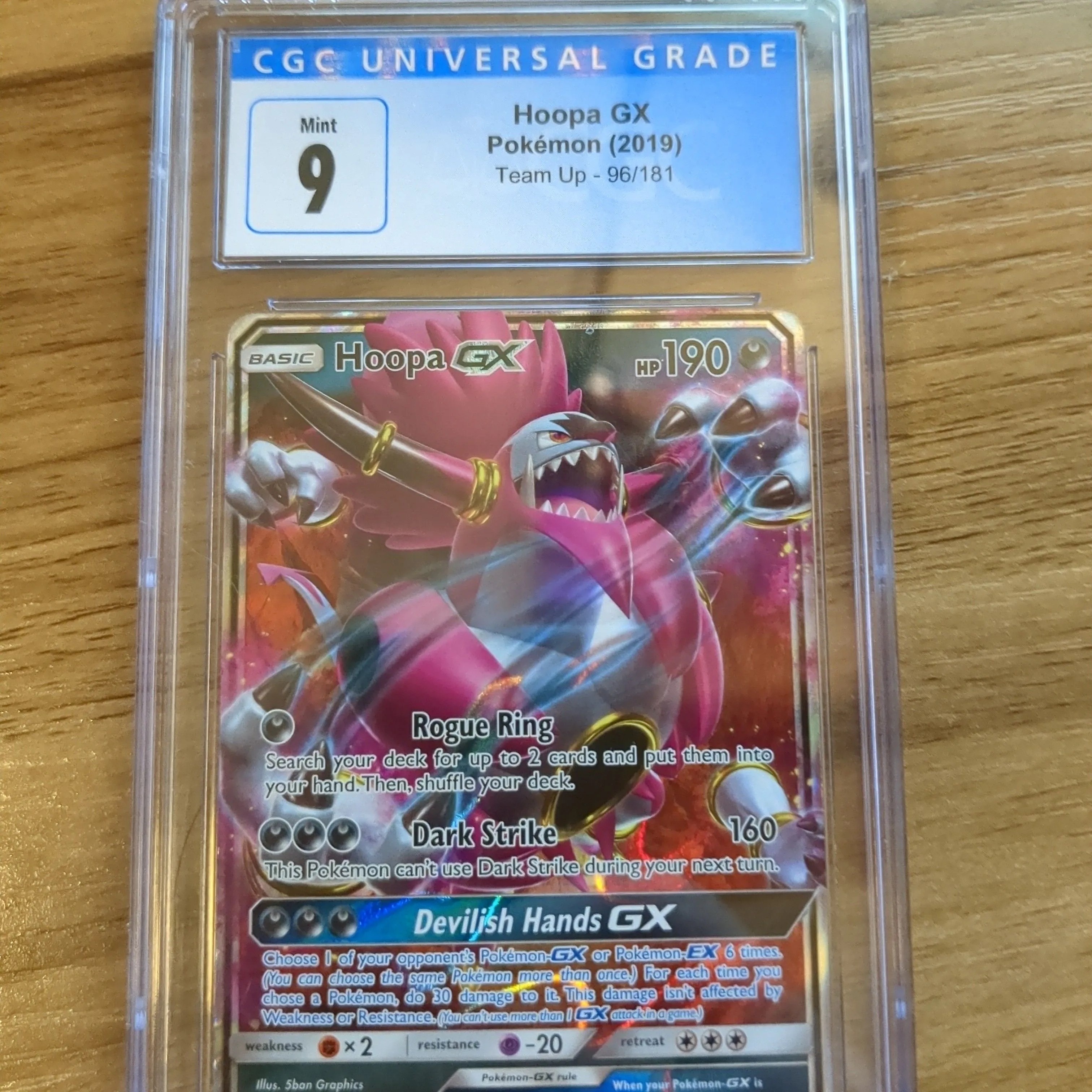 Product image for Hoopa GX Team Up CGC 9