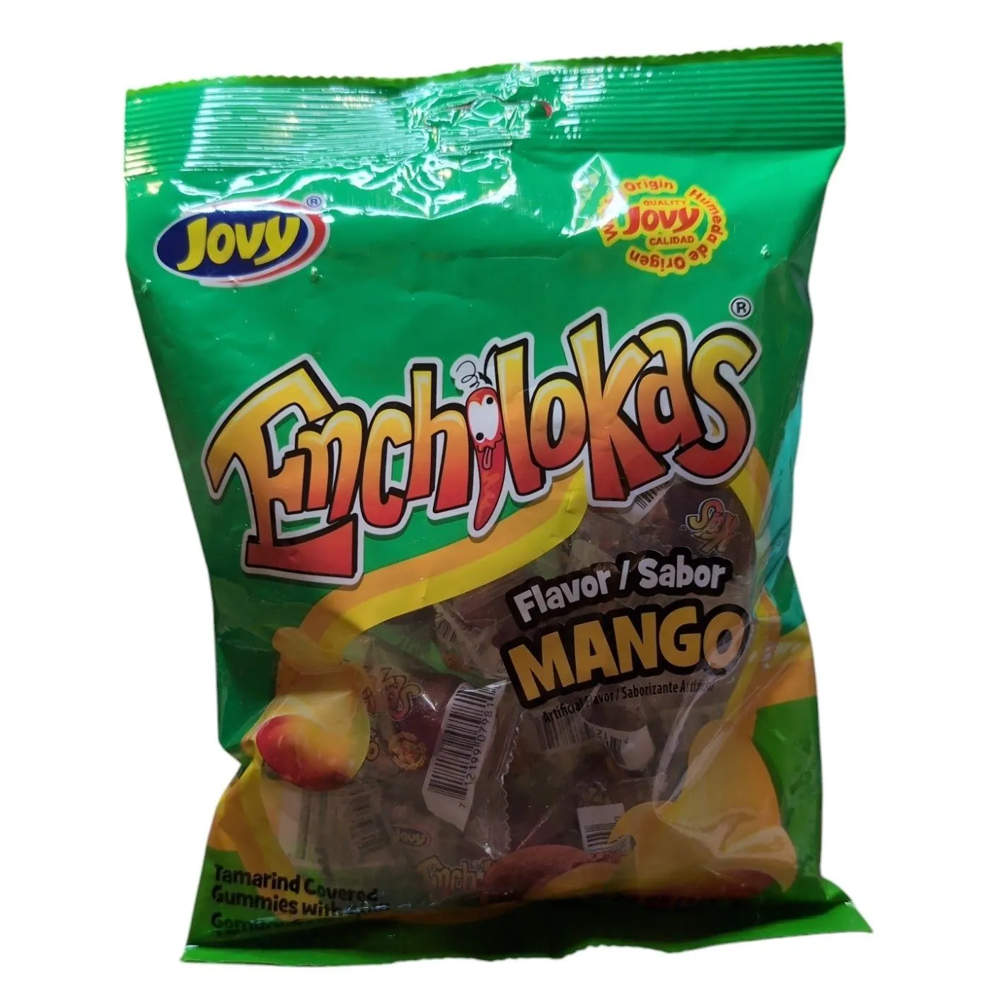Product image for Enchilokas Mango flavored tamarind covered gummies with chili