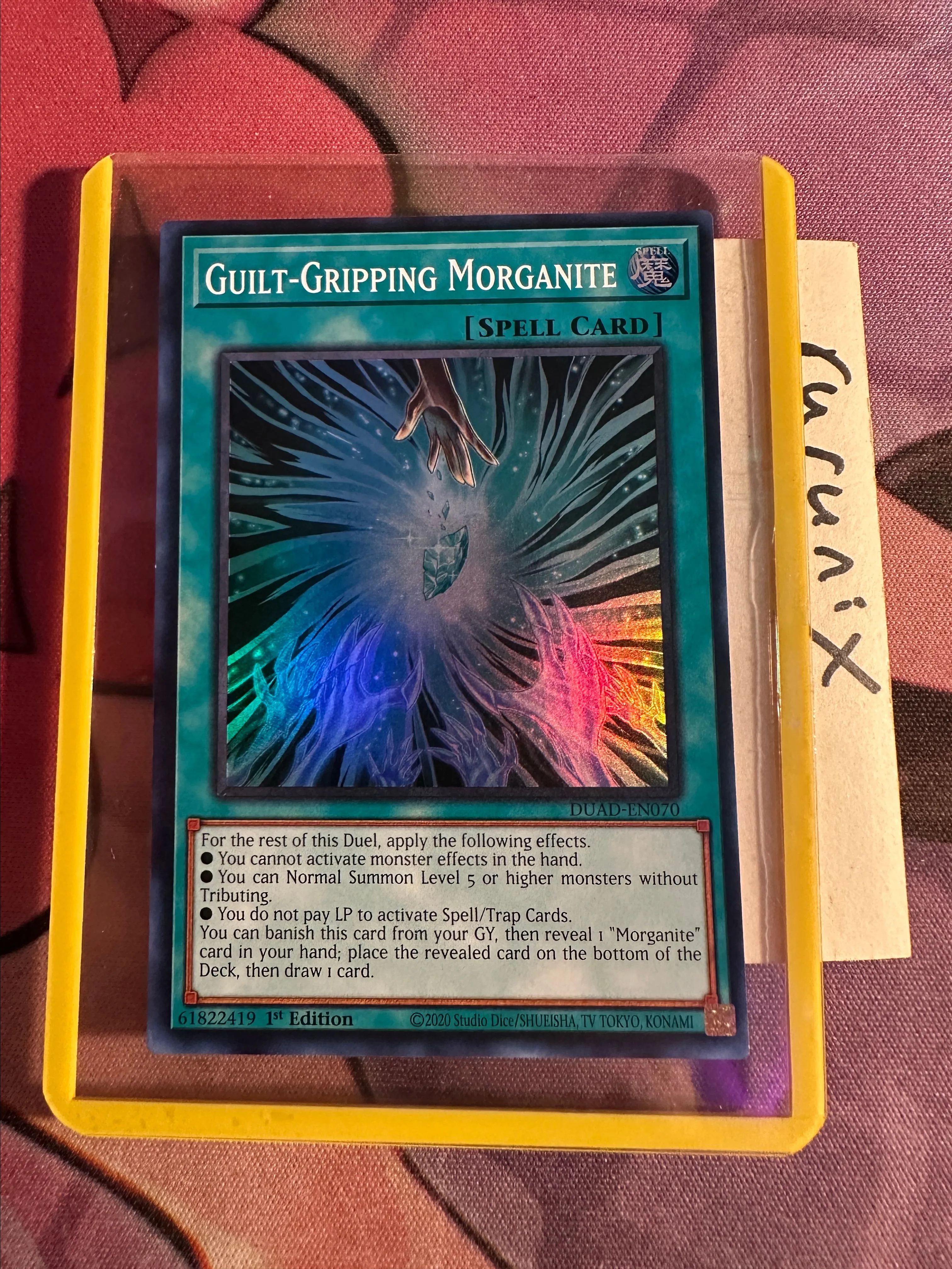 yugioh morganite'' cards Succumbing-Song Morganite - ROTA-EN065 - Super Rare Monsters you control can make up to 2 attacks on monsters during each Battle Phase YuGiOh ROTA-JP065 End-Exalting Morganite Rare