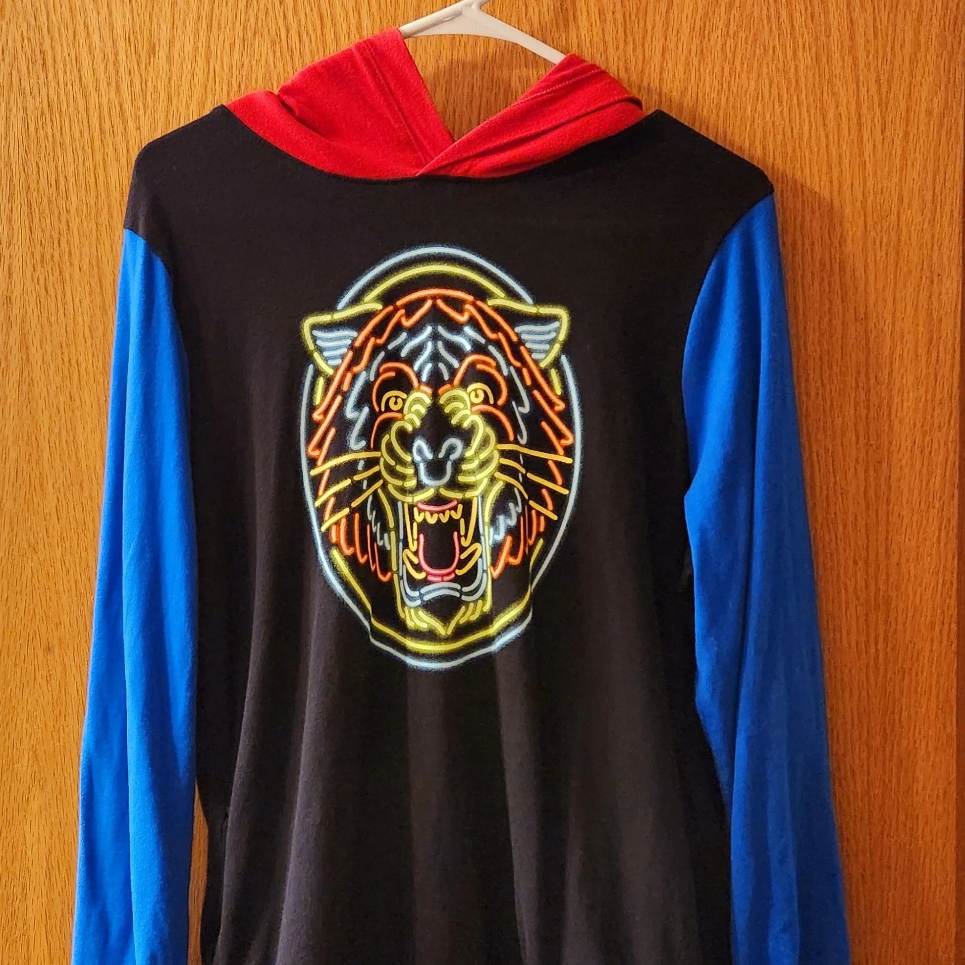 Product image for WONDER NATION sz XL 14/16 HUSKY Lion Hooded Sweatshirt