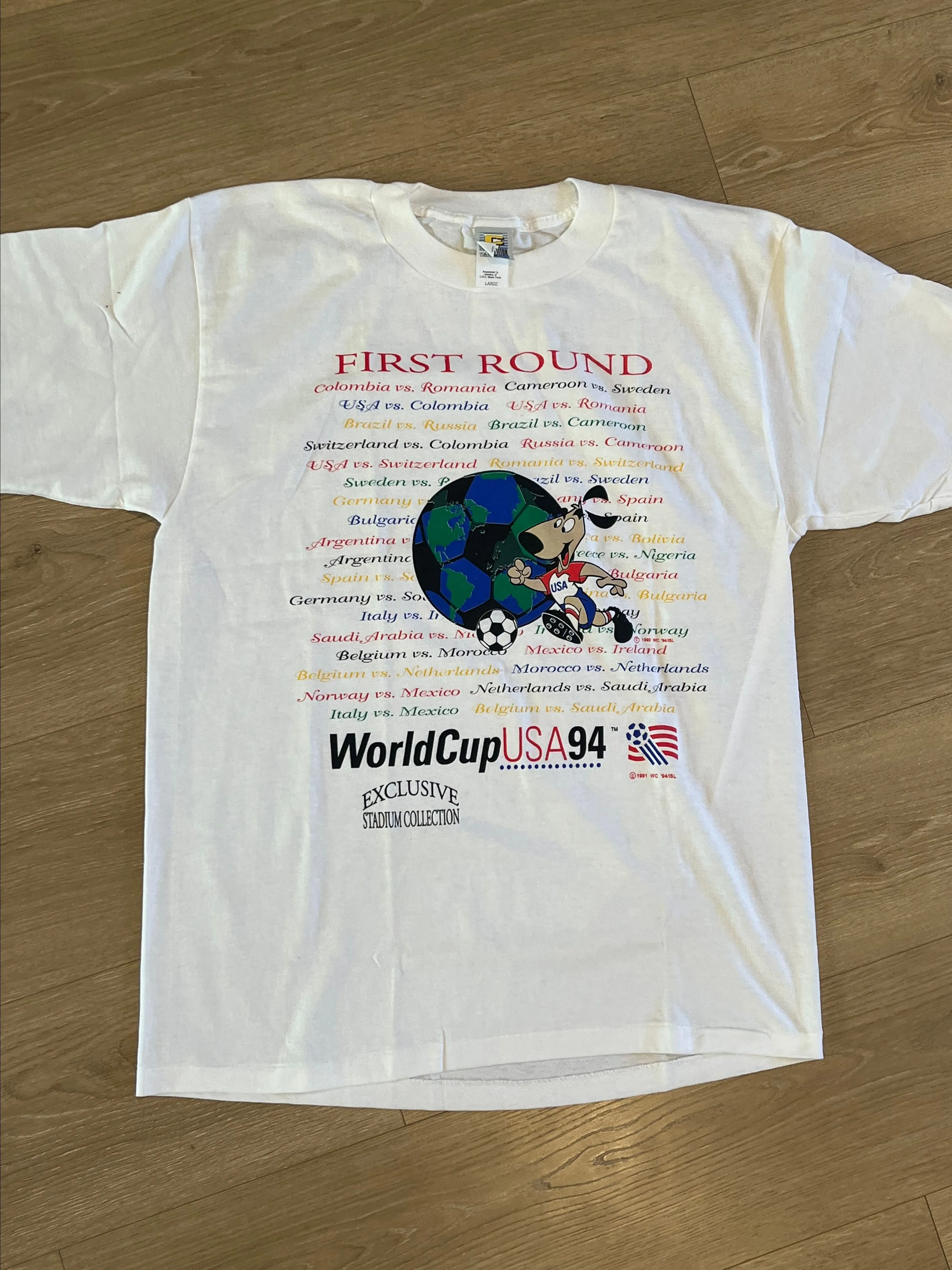 Product image for *DO NOT PRE-BID HERE* #21 - 1994 World Cup Sz XL DS w/ Tags