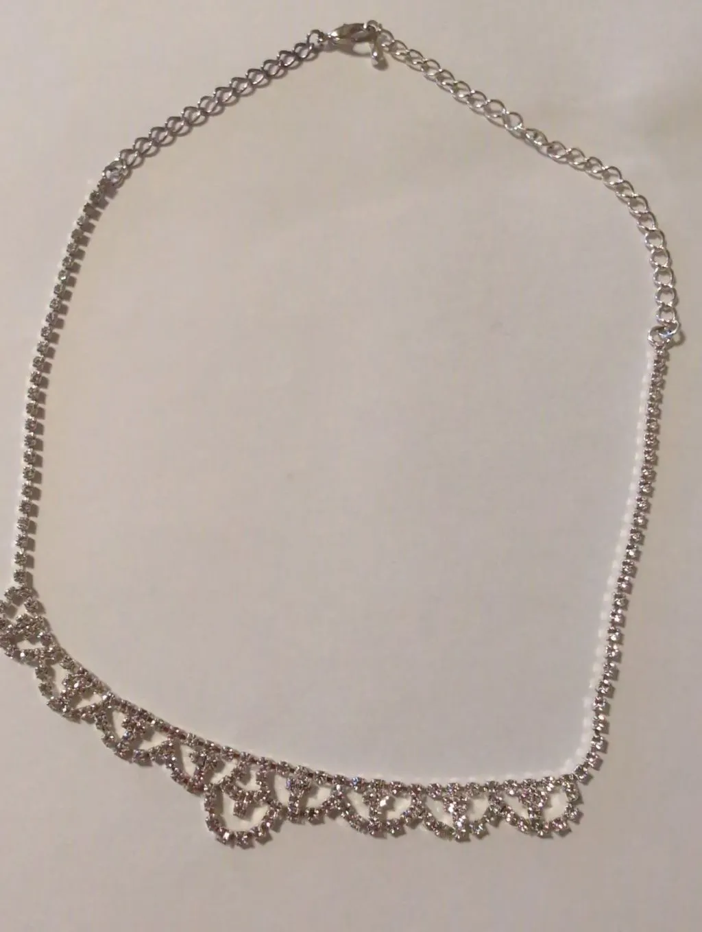 Product image for Rhinestone Necklace 8"