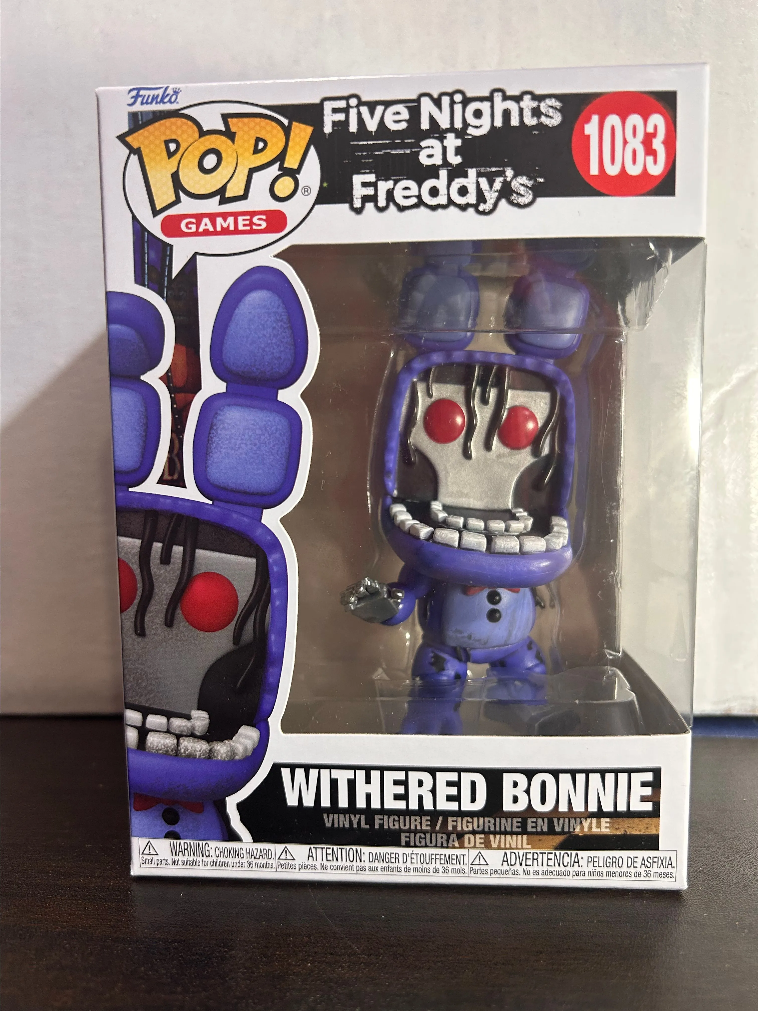 Product image for Withered Bonnie Five Nights at Freddy's Games Funko Pop 1083 With Protector