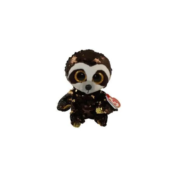 Product image for Ty Beanie flippible Sloth dangler Plush Brown Gold