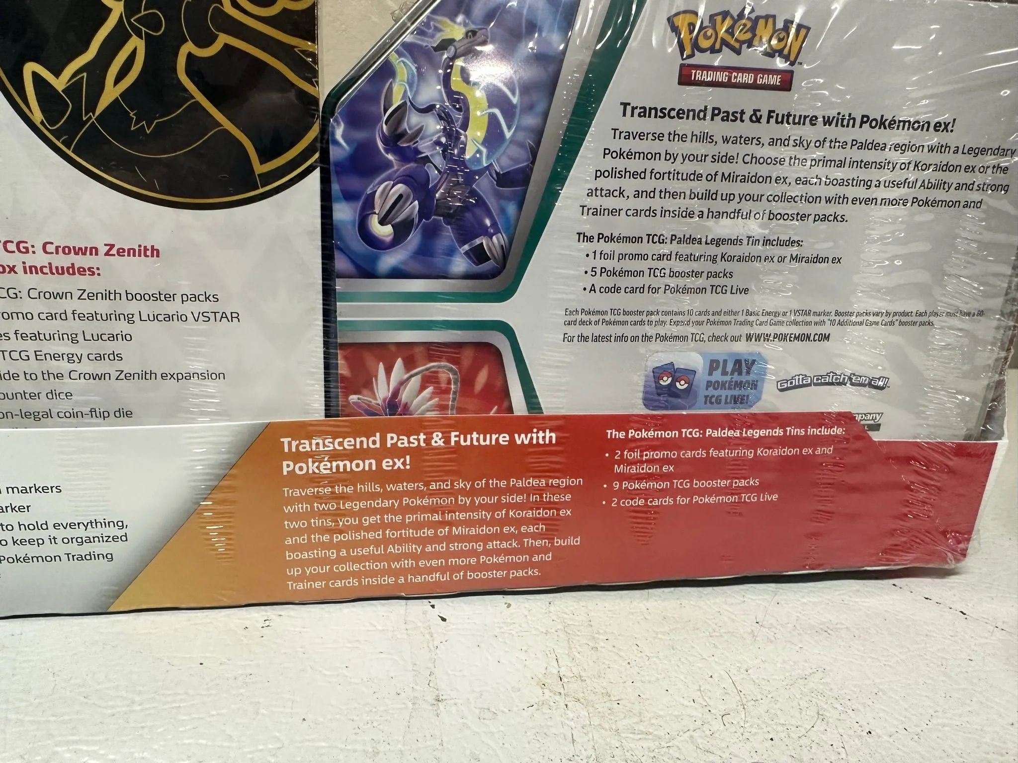 Costco Pokemon Collector 3-Pack: Crown Zenith ETB + Paldea Legends Tins   Whatnot: Shop, Sell, Connect