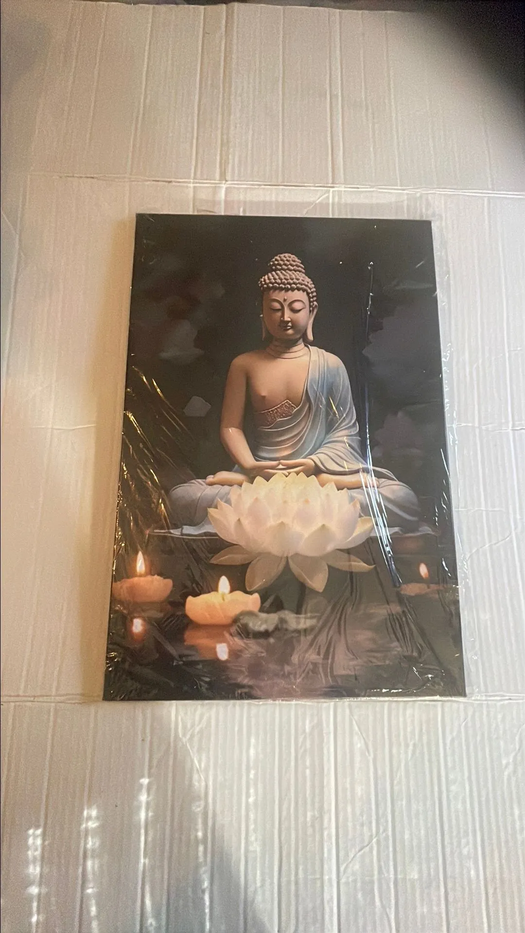 Product image for Buddha Lotus Flower Canvas home decor photo