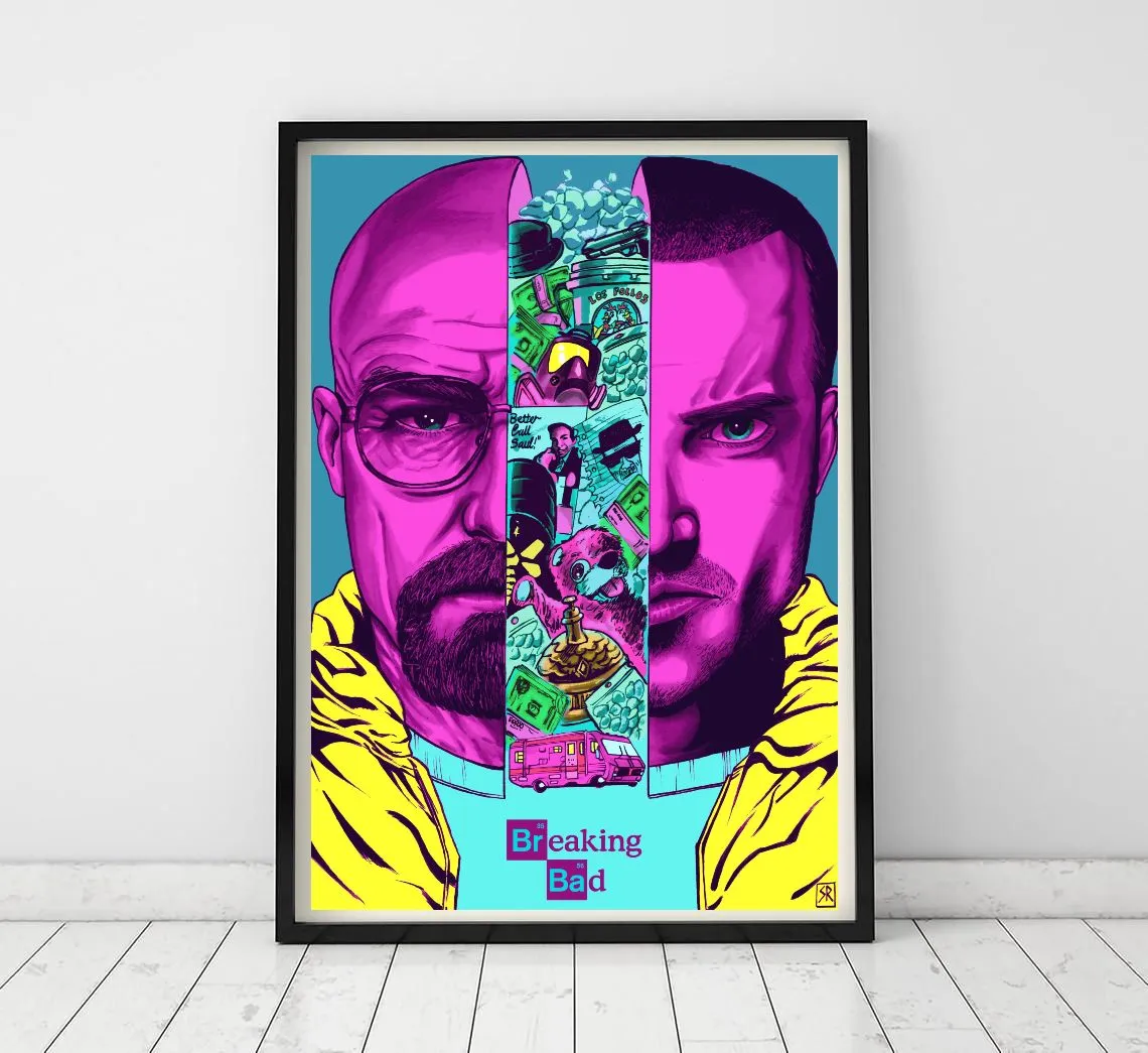 Product image for Breaking Bad A4 Poster - Art by Sam Rogers - Limited Edition TV Show Print 