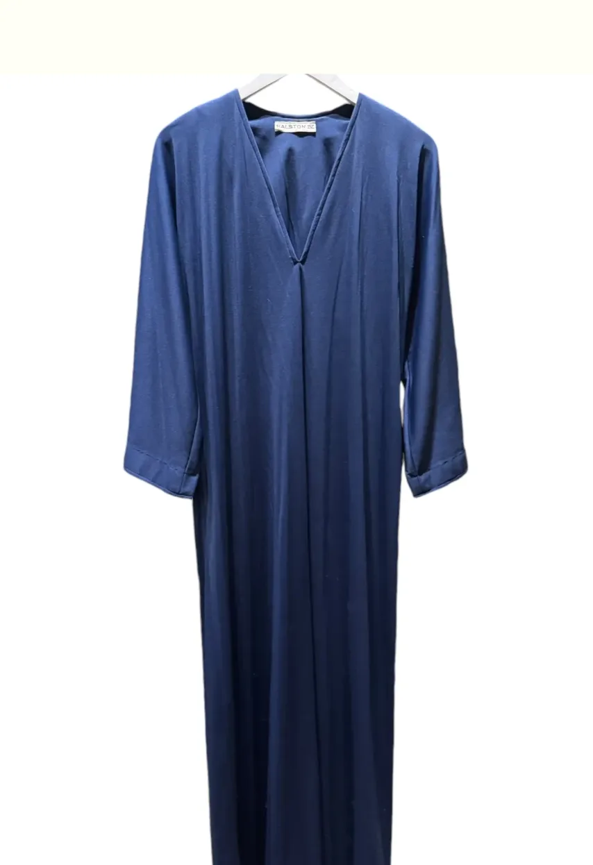 Product image for Royal Blue Halston 1970’s Signature Jersey Gown