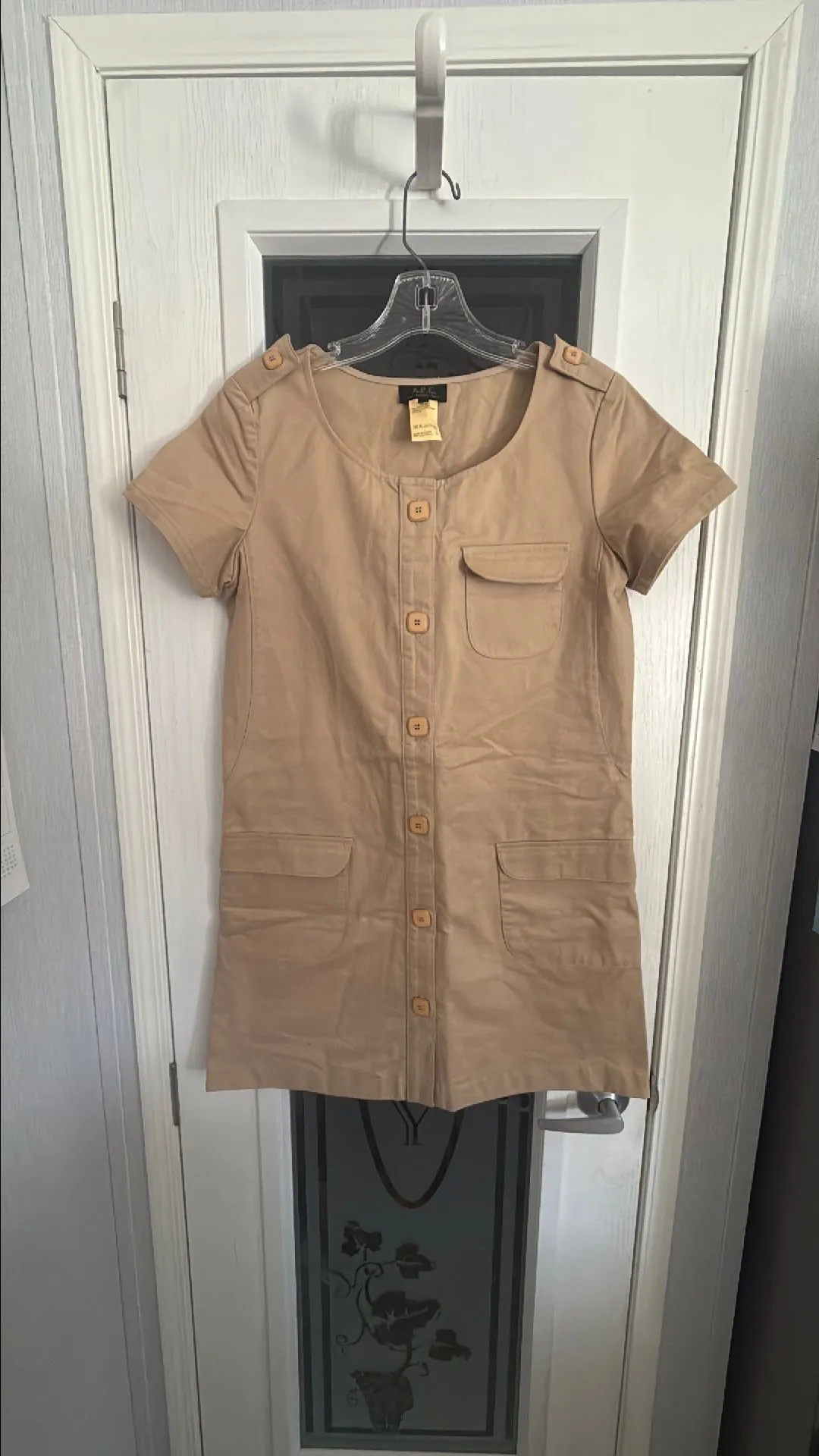 Product image for A.P.C. Paris 38 tan dress canvas small
