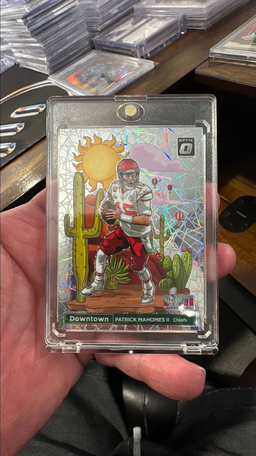 Product image for 2023 Patrick Mahomes Optic Downtown sp Super Bowl