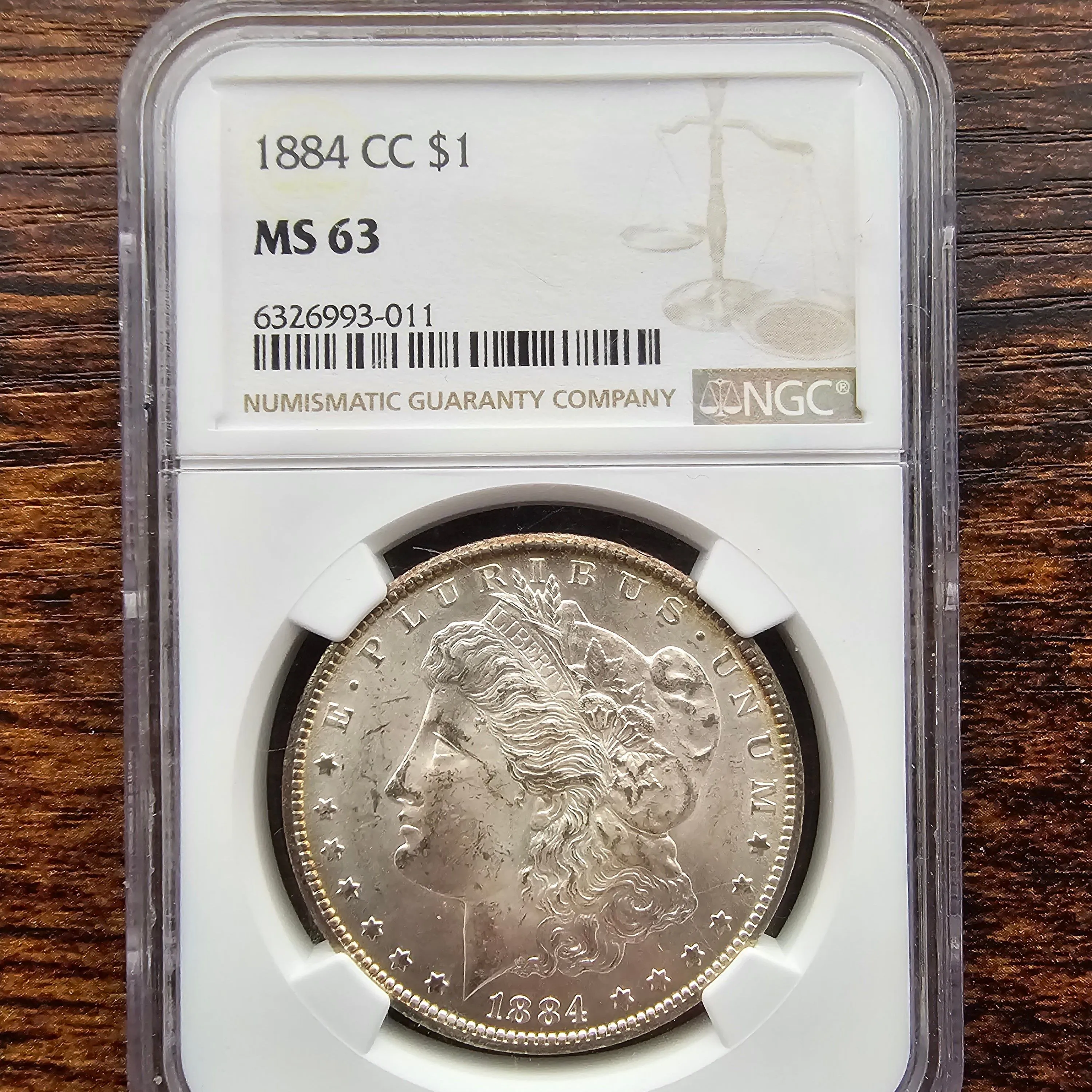 Product image for 1884 Carson City George T. Morgan NGC MS 63