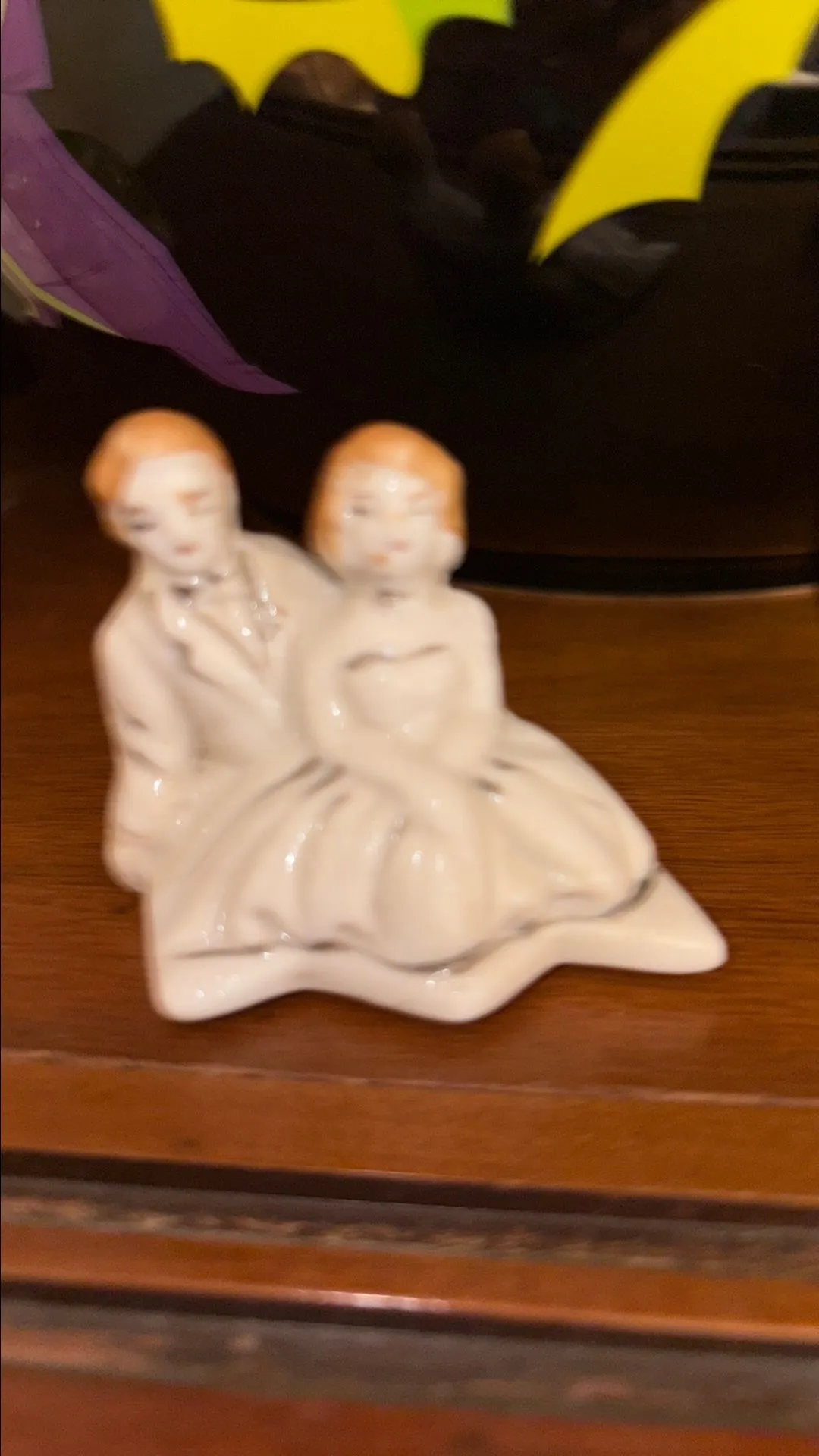 Product image for Porcelain Wedding Cake Couple