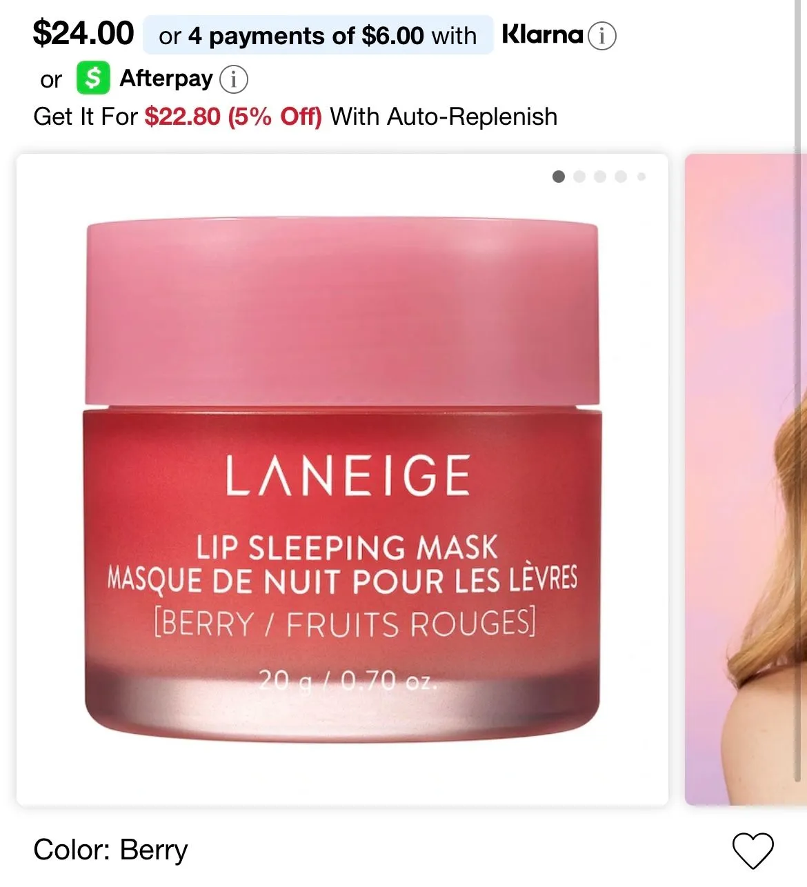 Product image for Laneige lip sleeping mask
