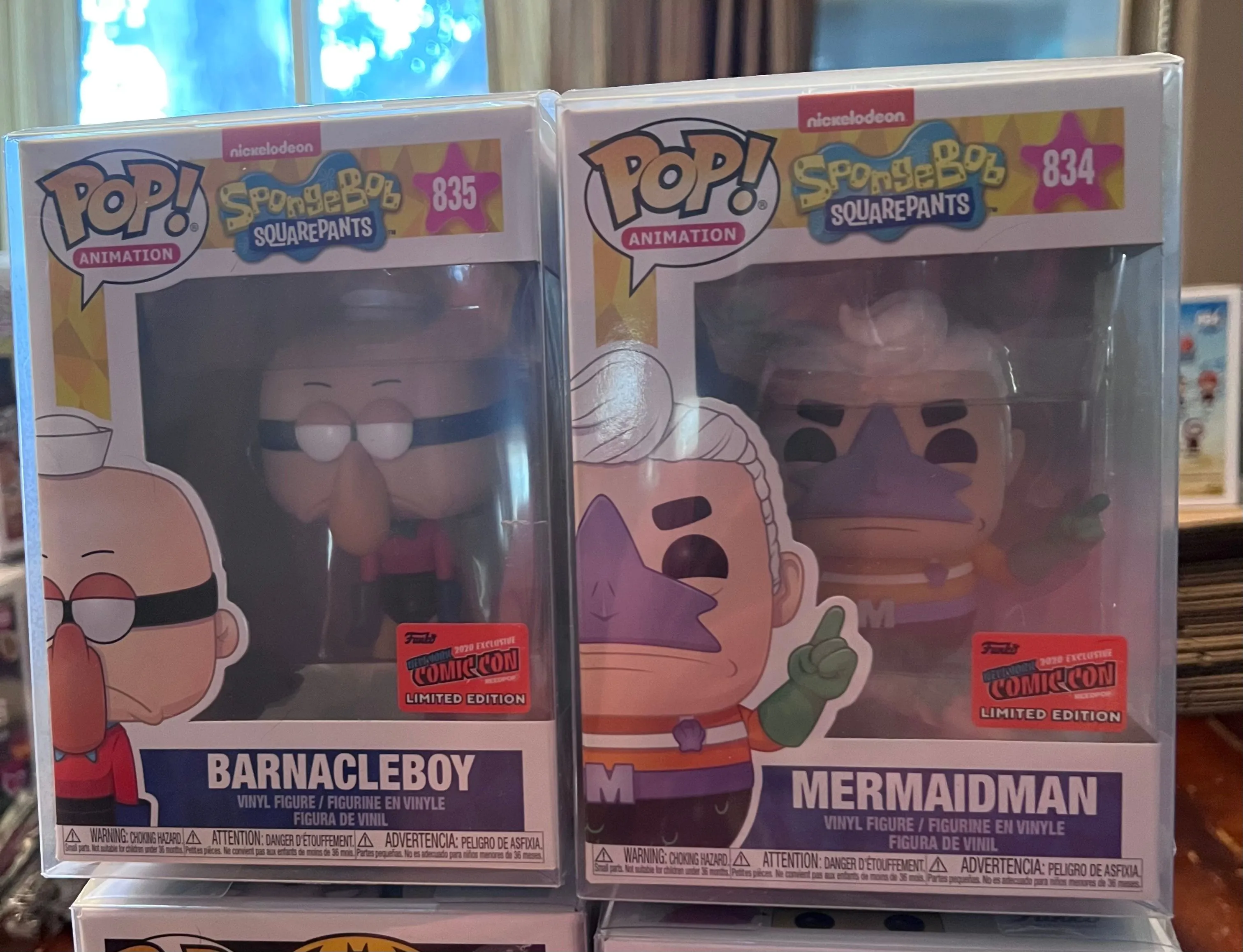 Product image for NYCC 2020 SpongeBob #835 Barnacleboy & #834 Mermaidman