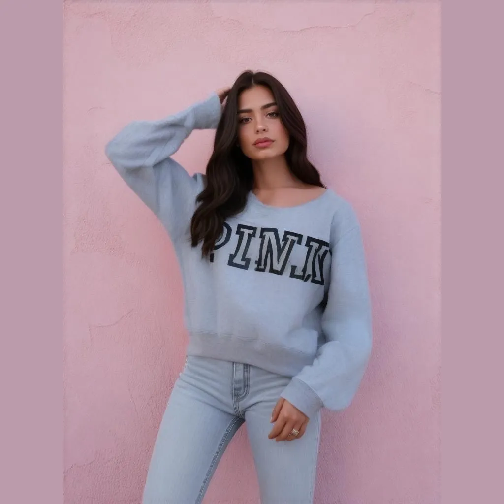 Product image for Women's PINK Victoria's Secret Sweatshirt Size M Gray