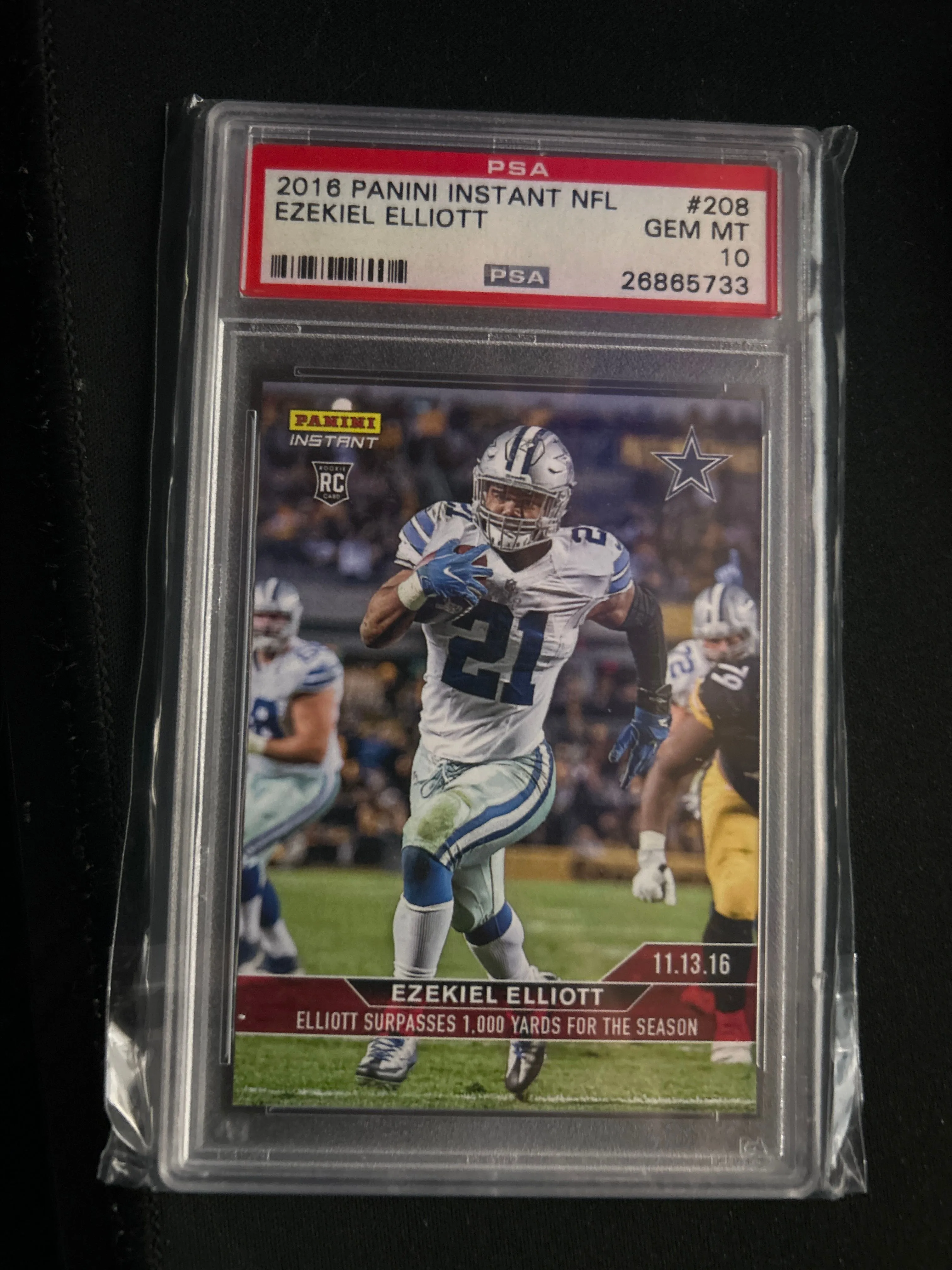 Product image for Ezekiel Elliott 2016 Rookie Card Gem Mt 10